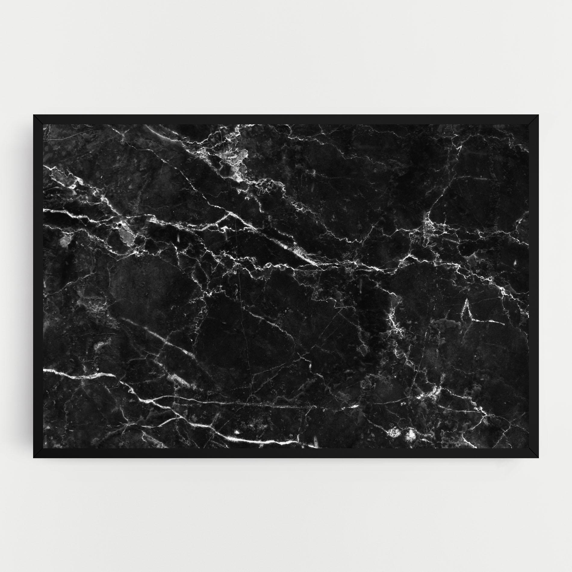 Tablou Canvas Black White Marble mockup 0