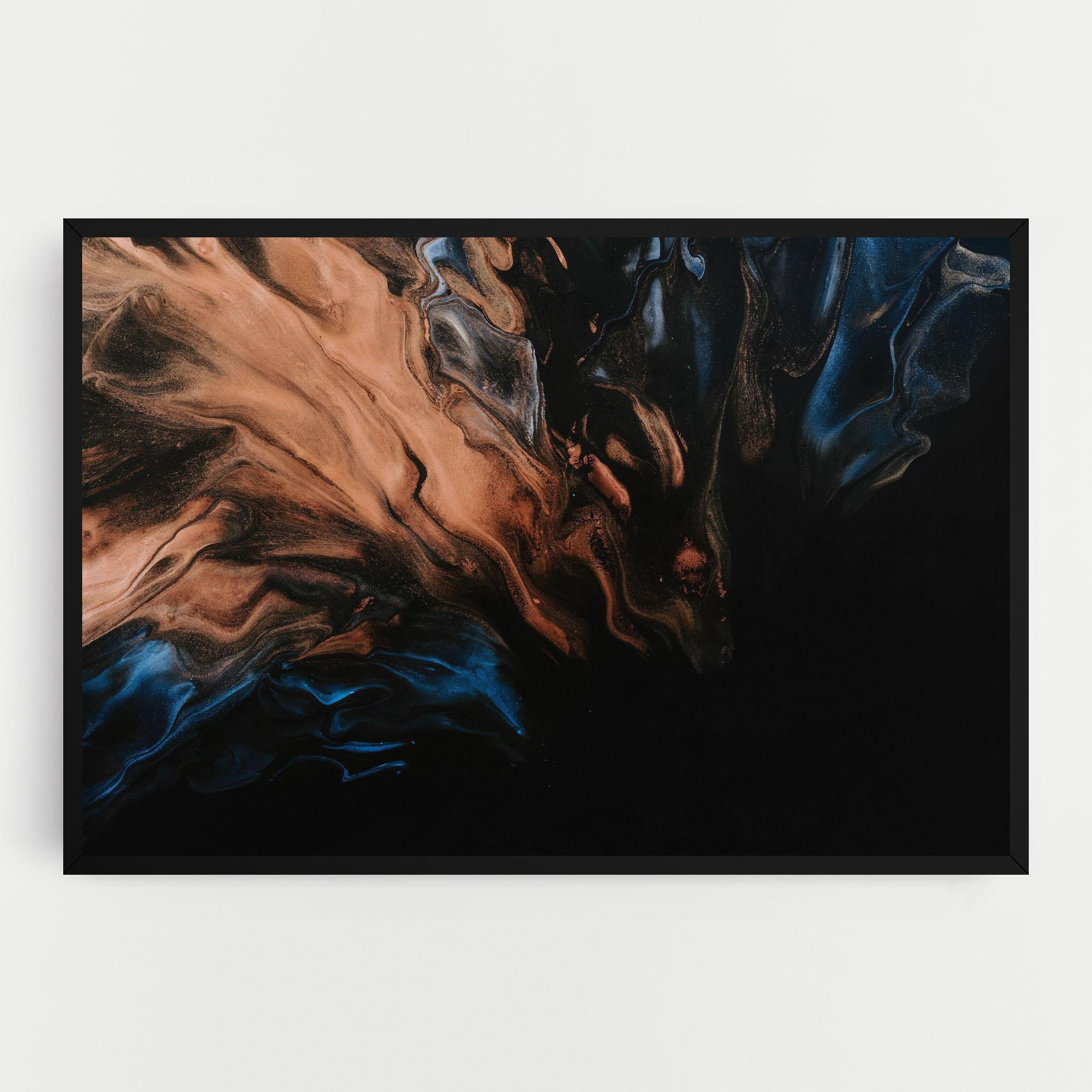 Tablou Canvas Dark Flame Abstract mockup 0