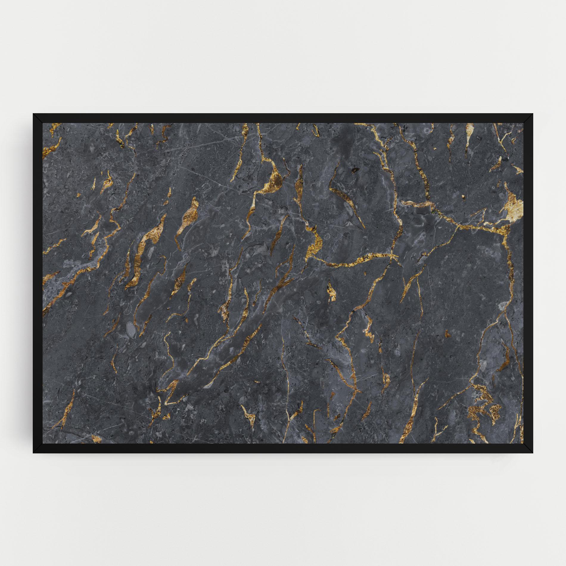 Tablou Canvas Gold Grey Marble mockup 0