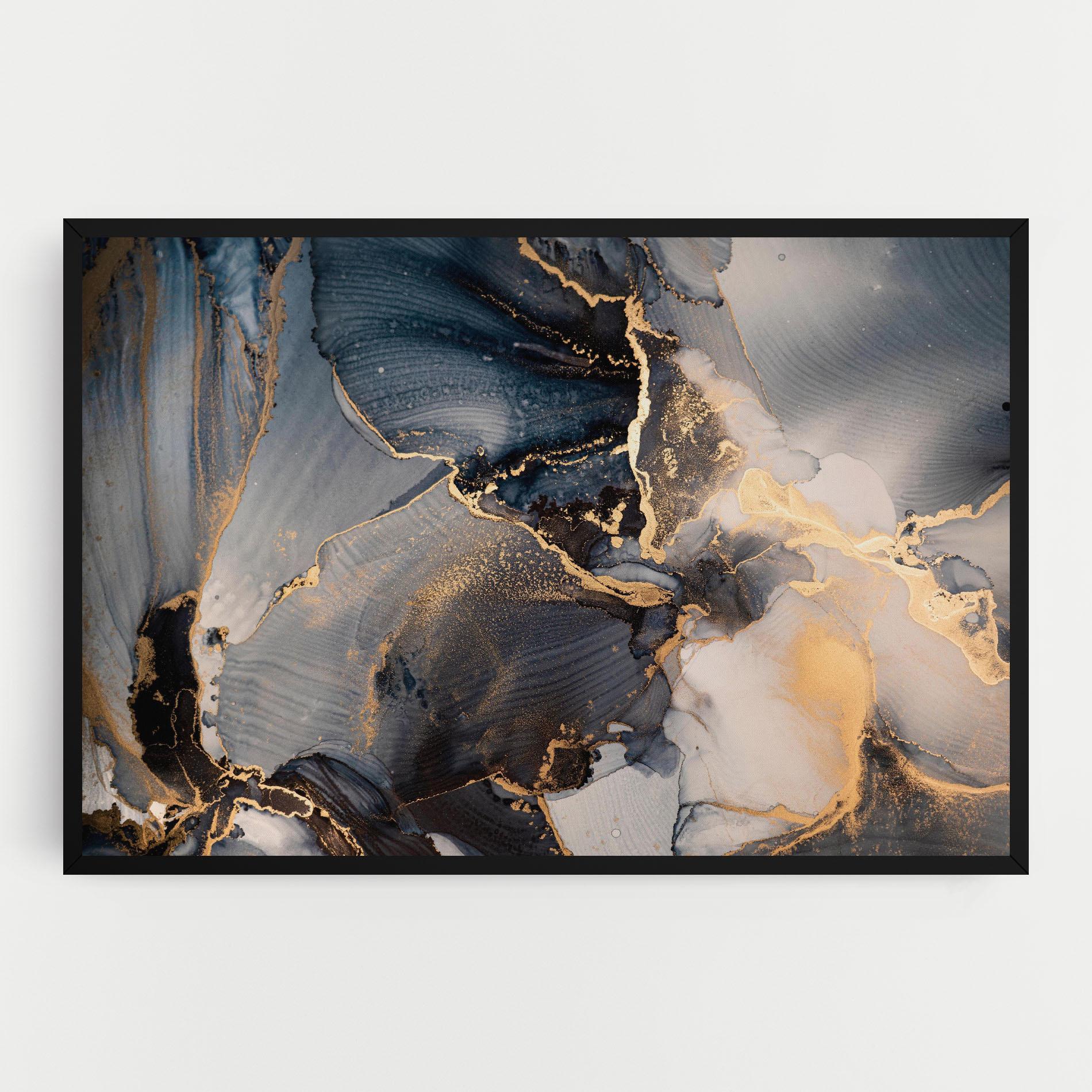 Tablou Canvas Golden Abstract Marble mockup 0