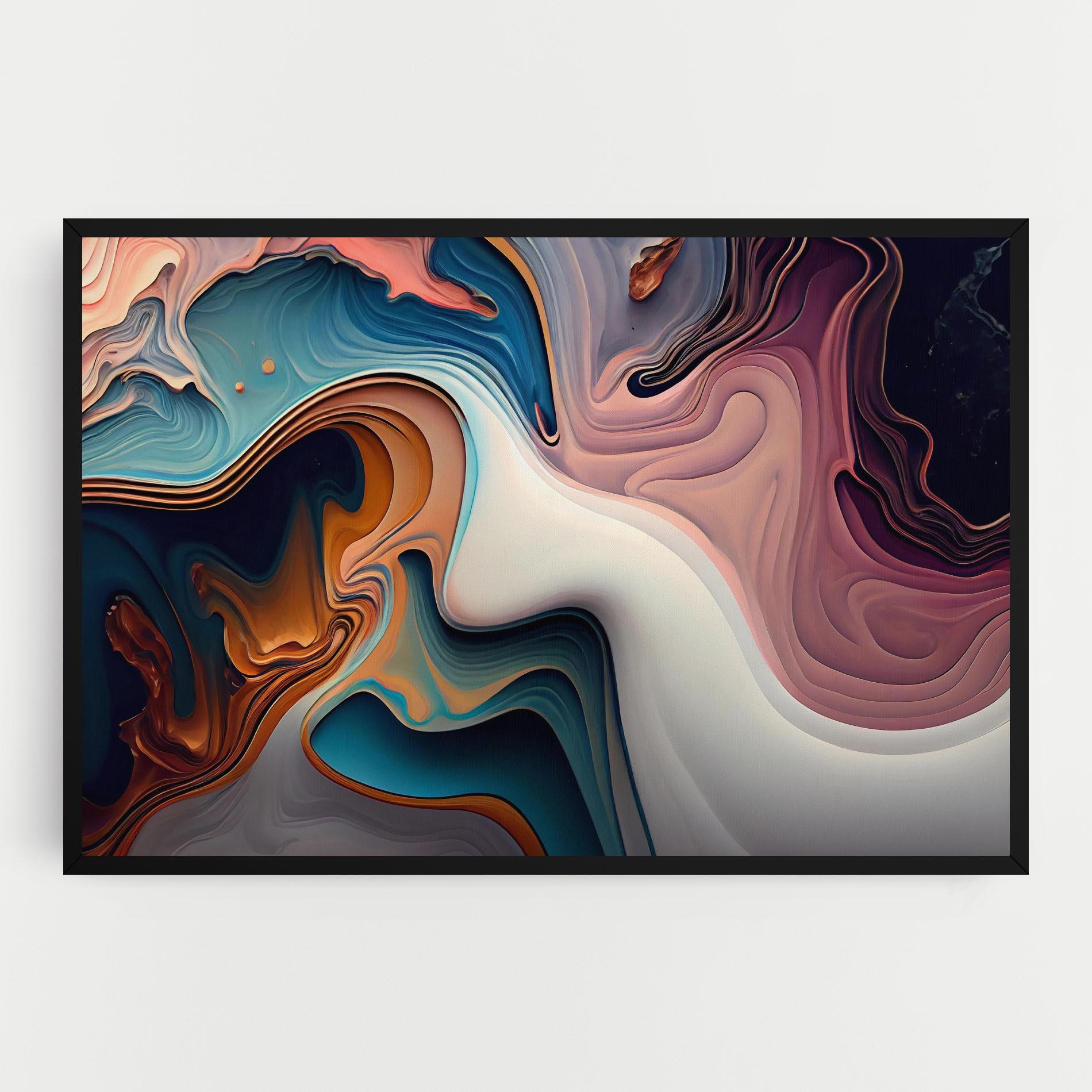Tablou Canvas Mixed Colors Marble mockup 0