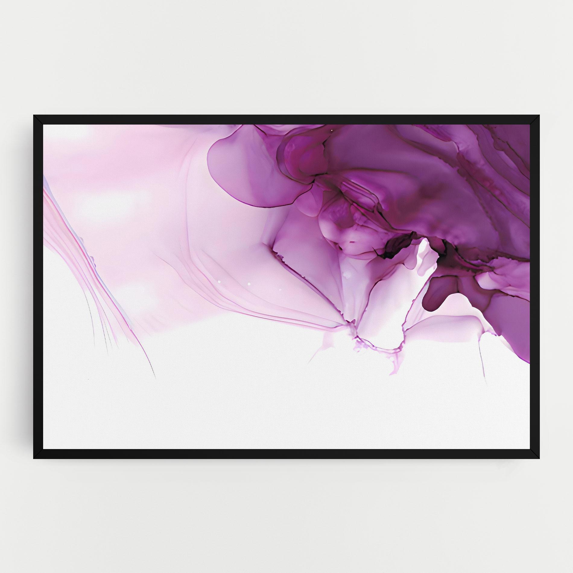 Tablou Canvas Purple Ink Marble mockup 0
