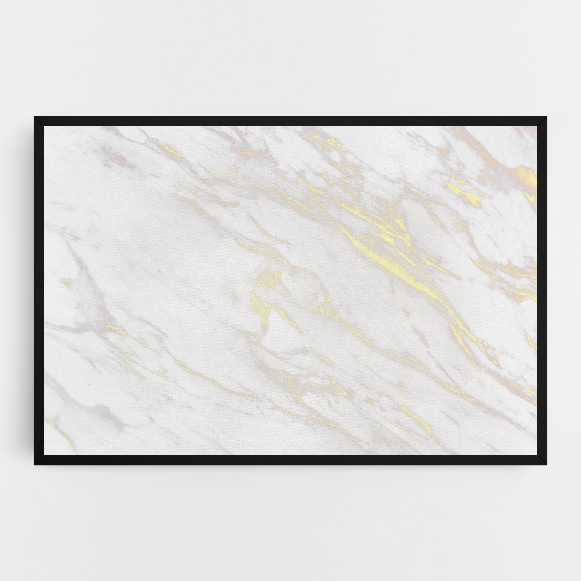 Tablou Canvas White Gold Lines mockup 0