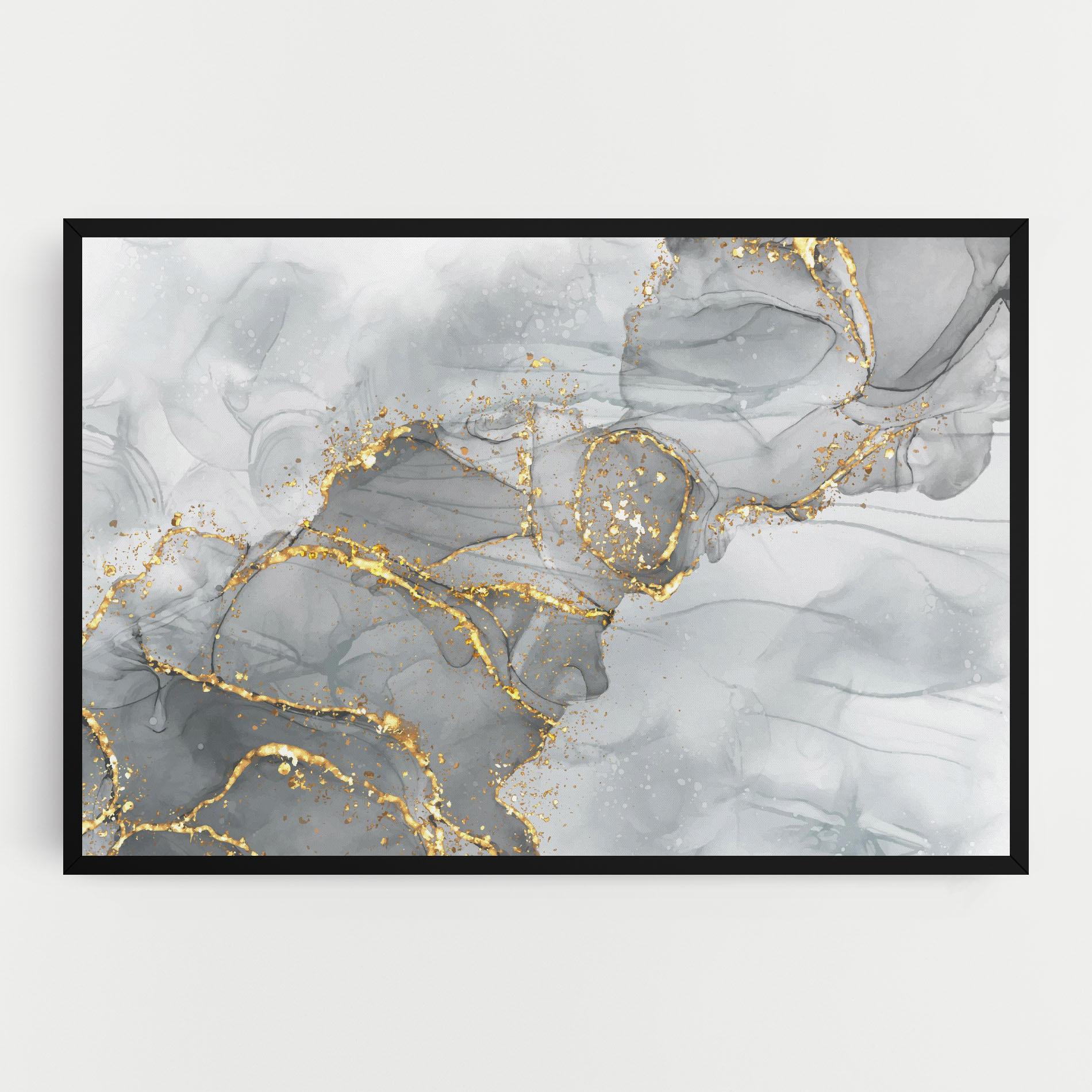 Tablou Canvas White Ink Marble mockup 0