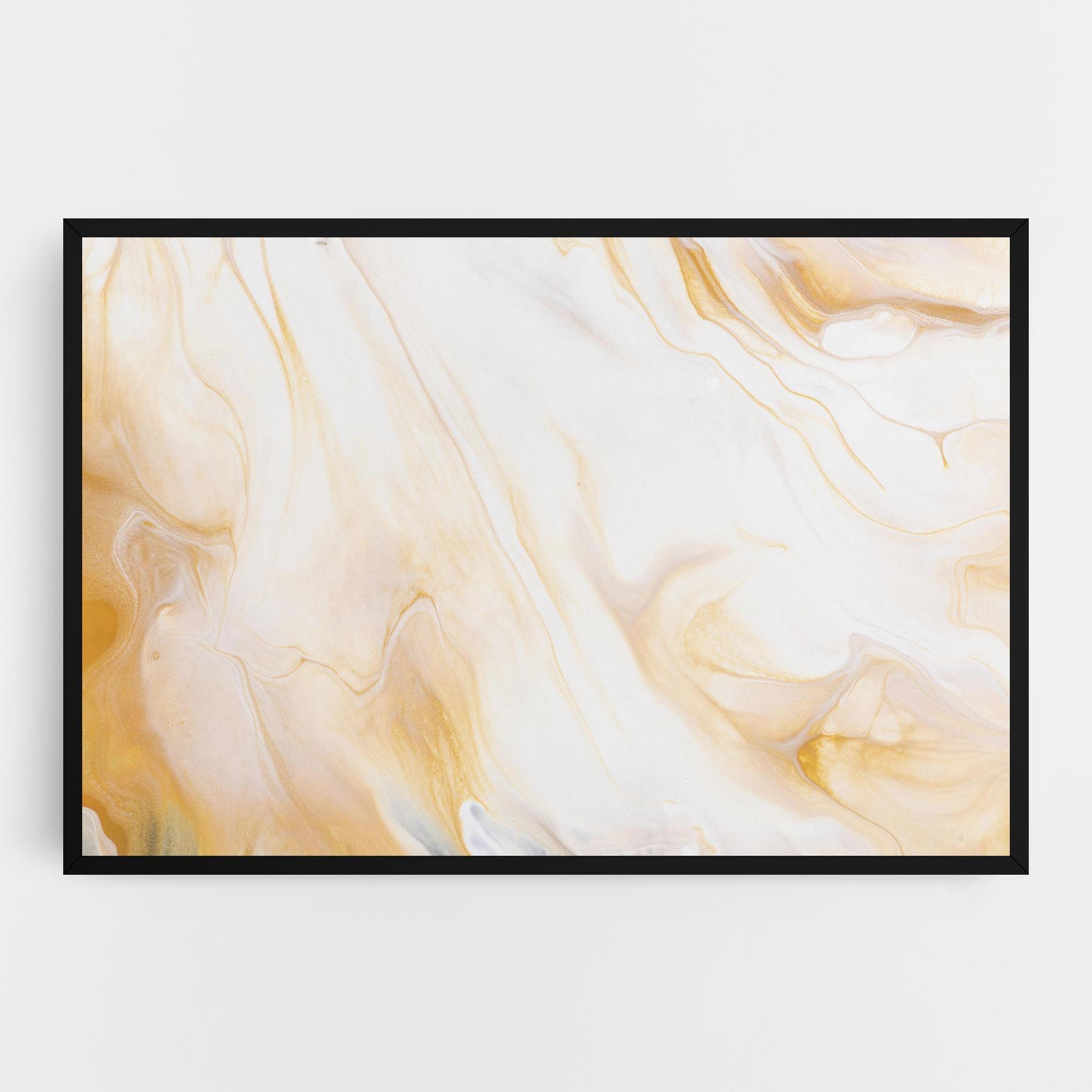 Tablou Canvas White Yellow Marble mockup 0