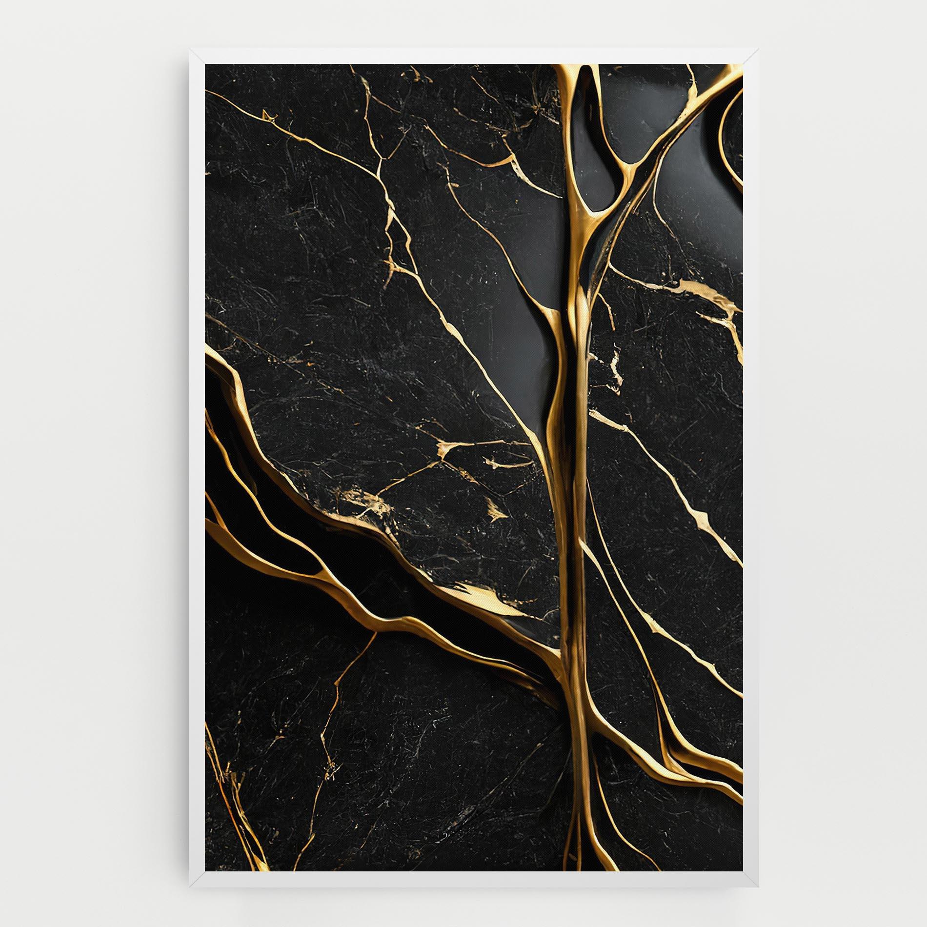 Tablou Canvas Black Square Marble mockup 0