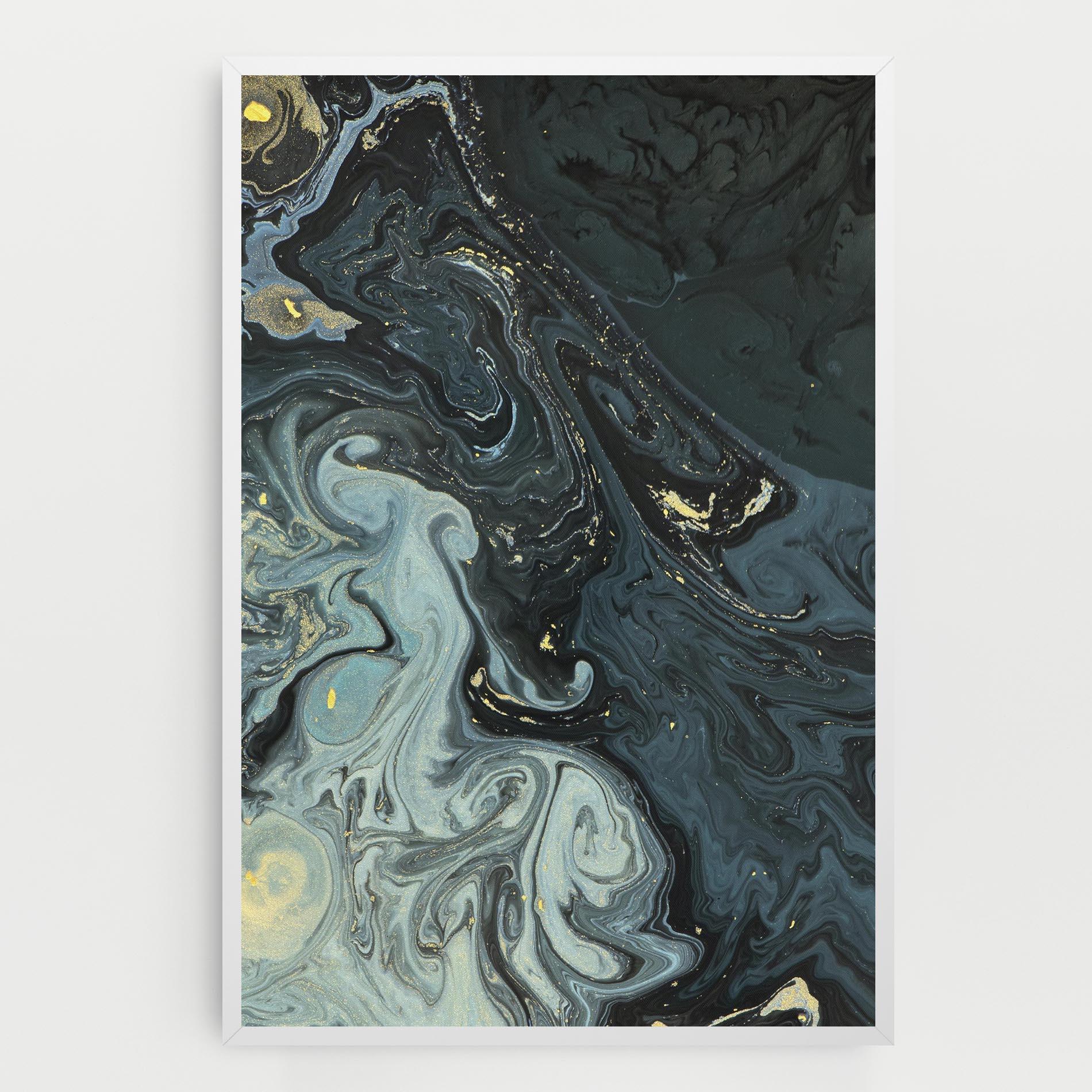 Tablou Canvas Dark Green Painting mockup 0