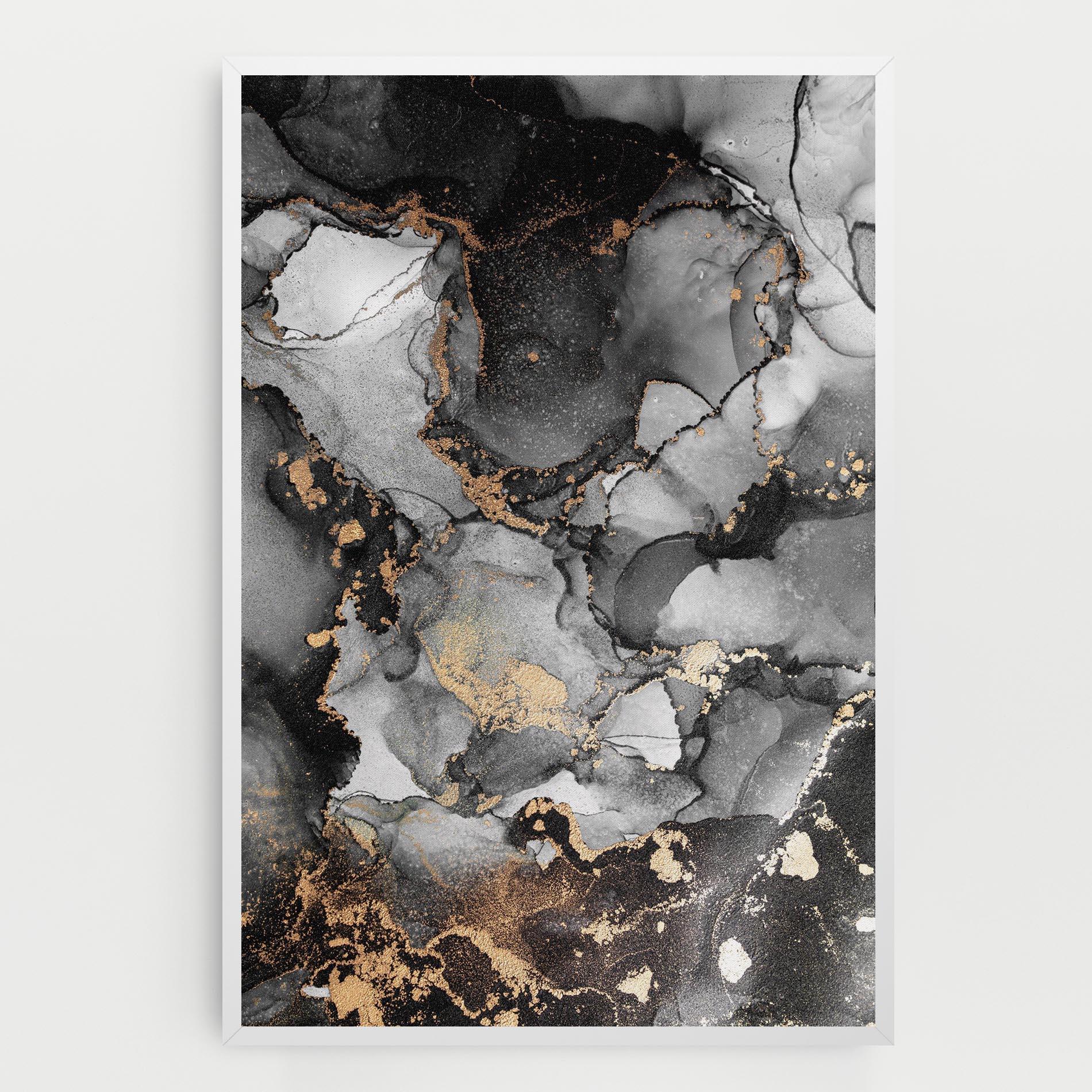 Tablou Canvas Grey Gold Marble mockup 0