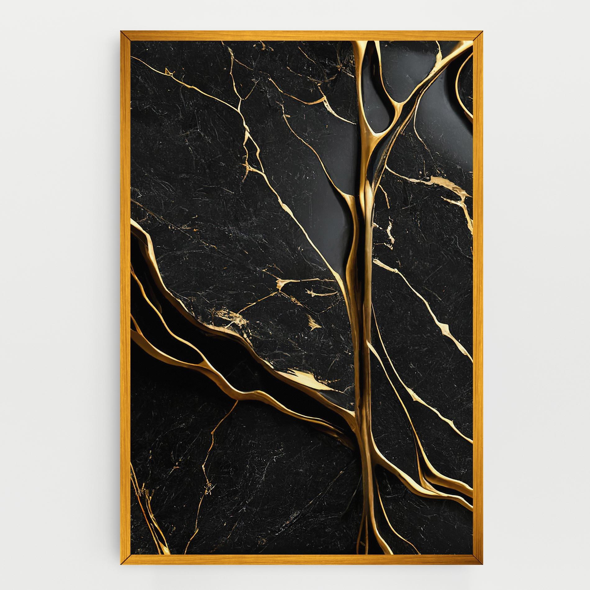 Tablou Canvas Black Square Marble mockup 0