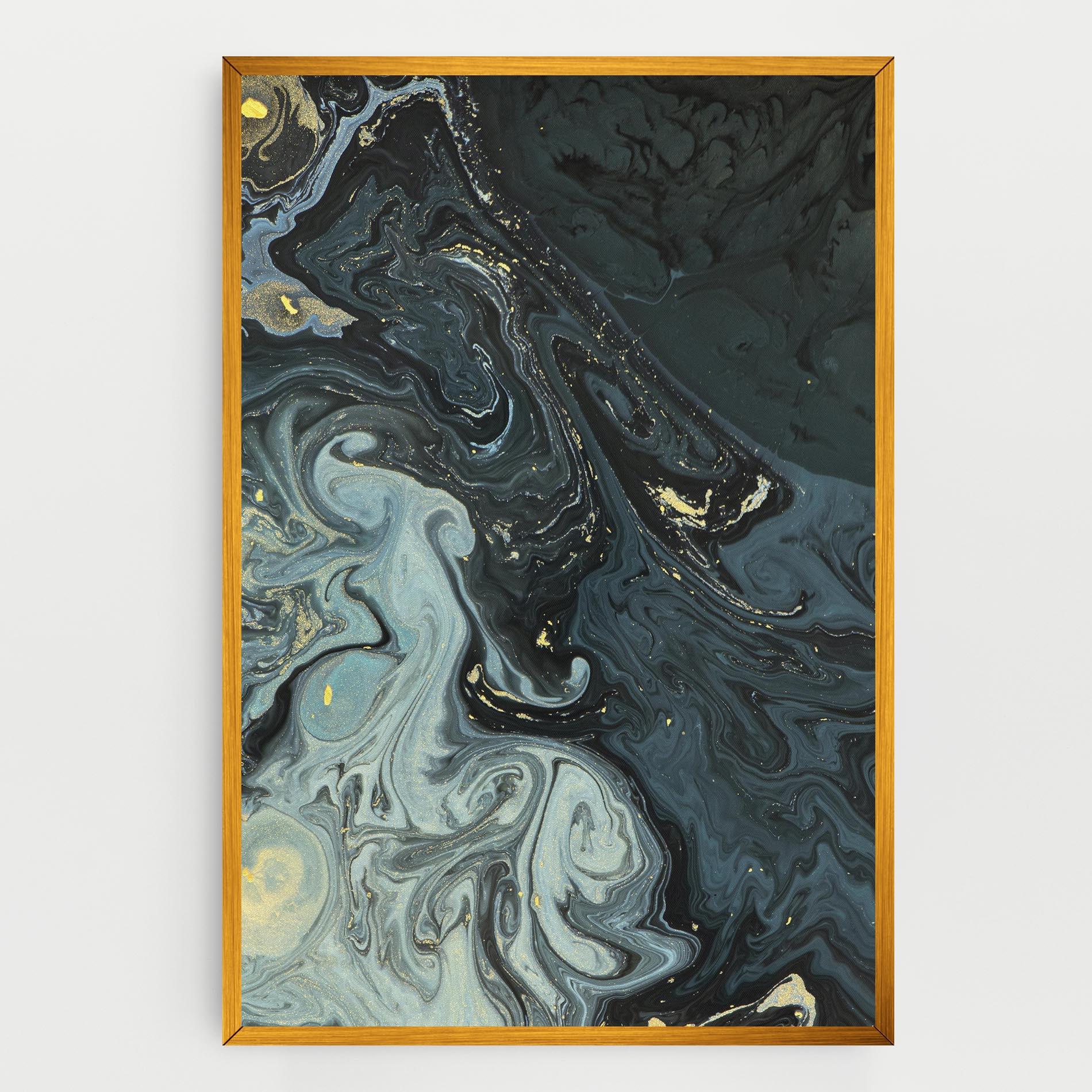 Tablou Canvas Dark Green Painting mockup 0