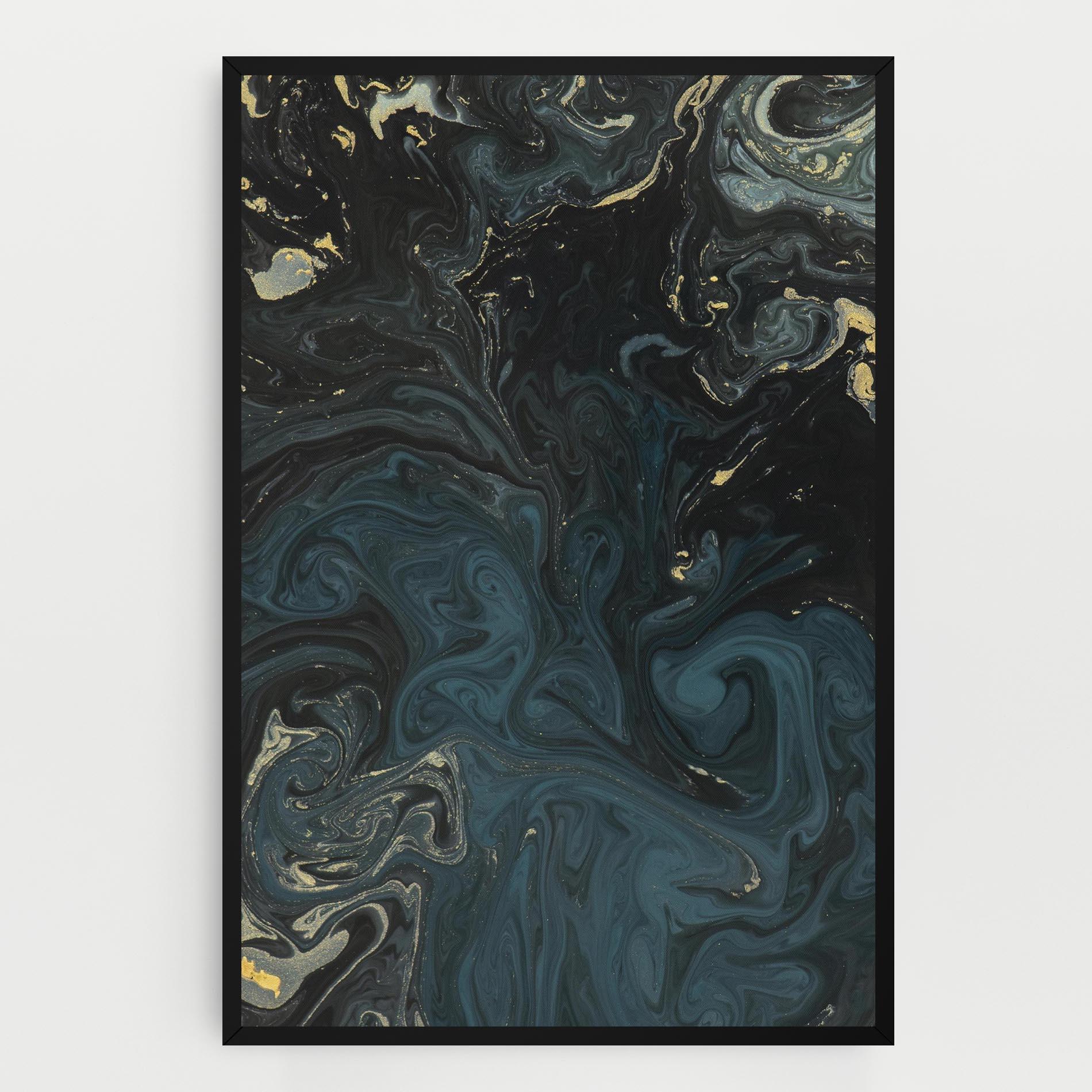 Tablou Canvas Dark Blue Marble mockup 0