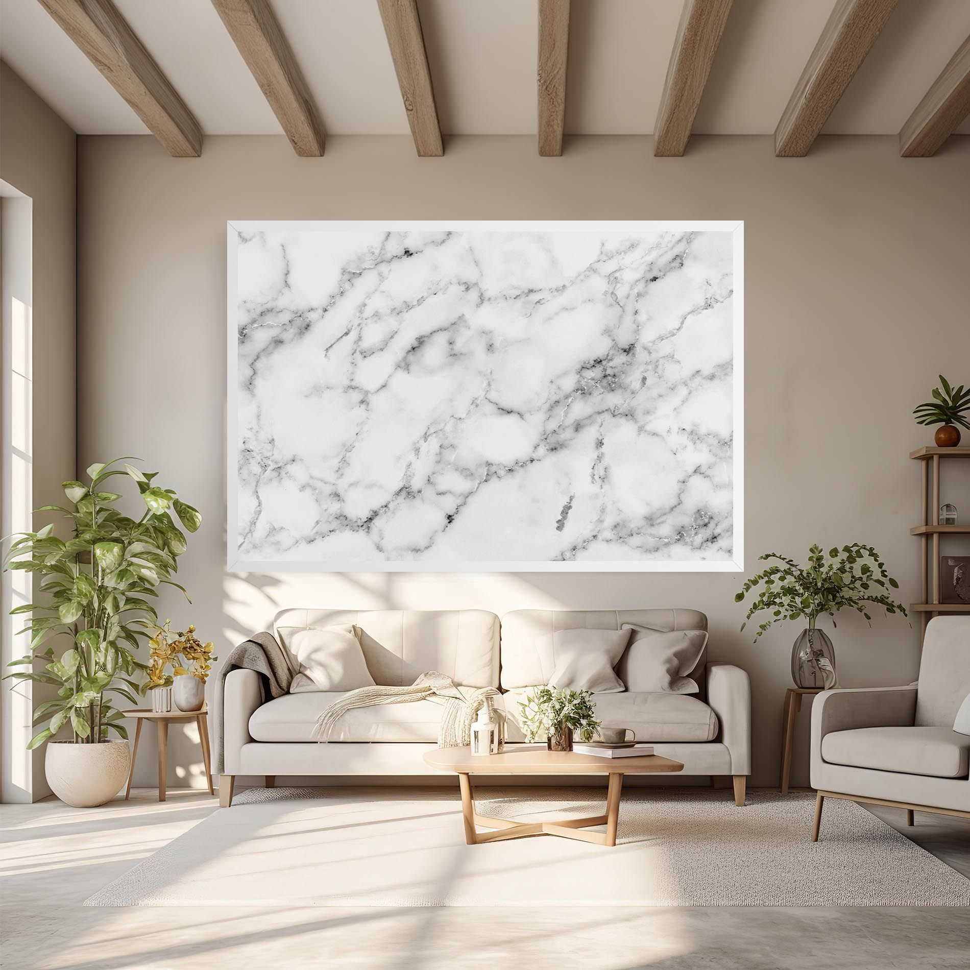 Basic White Marble mockup 6