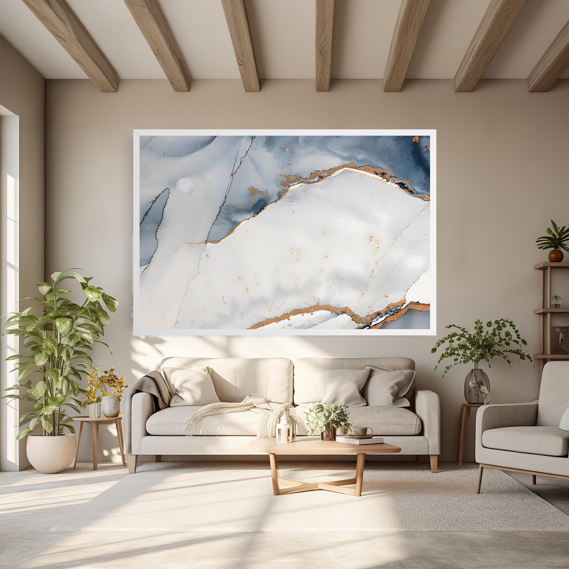 Tablou Canvas Blue Watercolor mockup 6