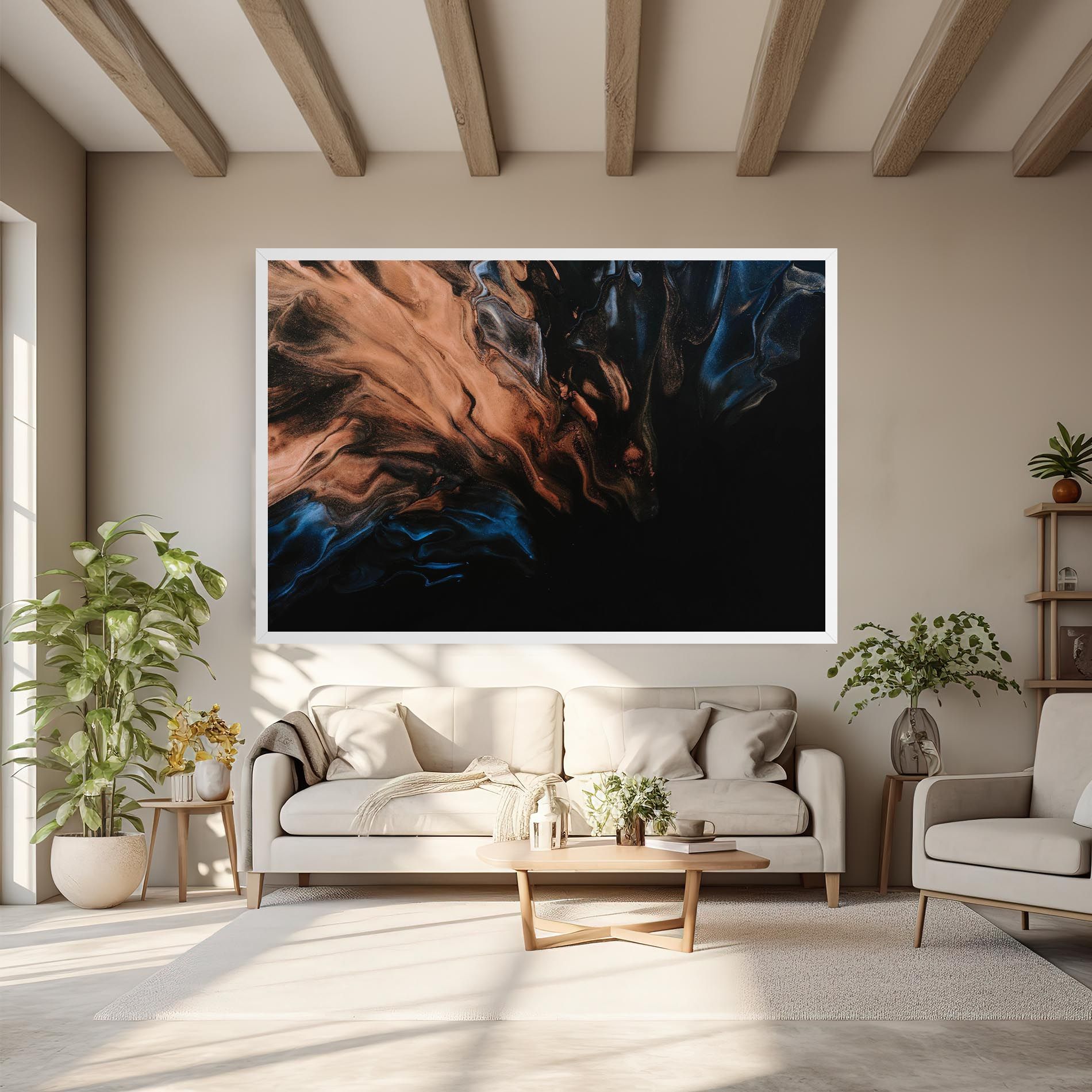 Dark Flame Abstract mockup 6