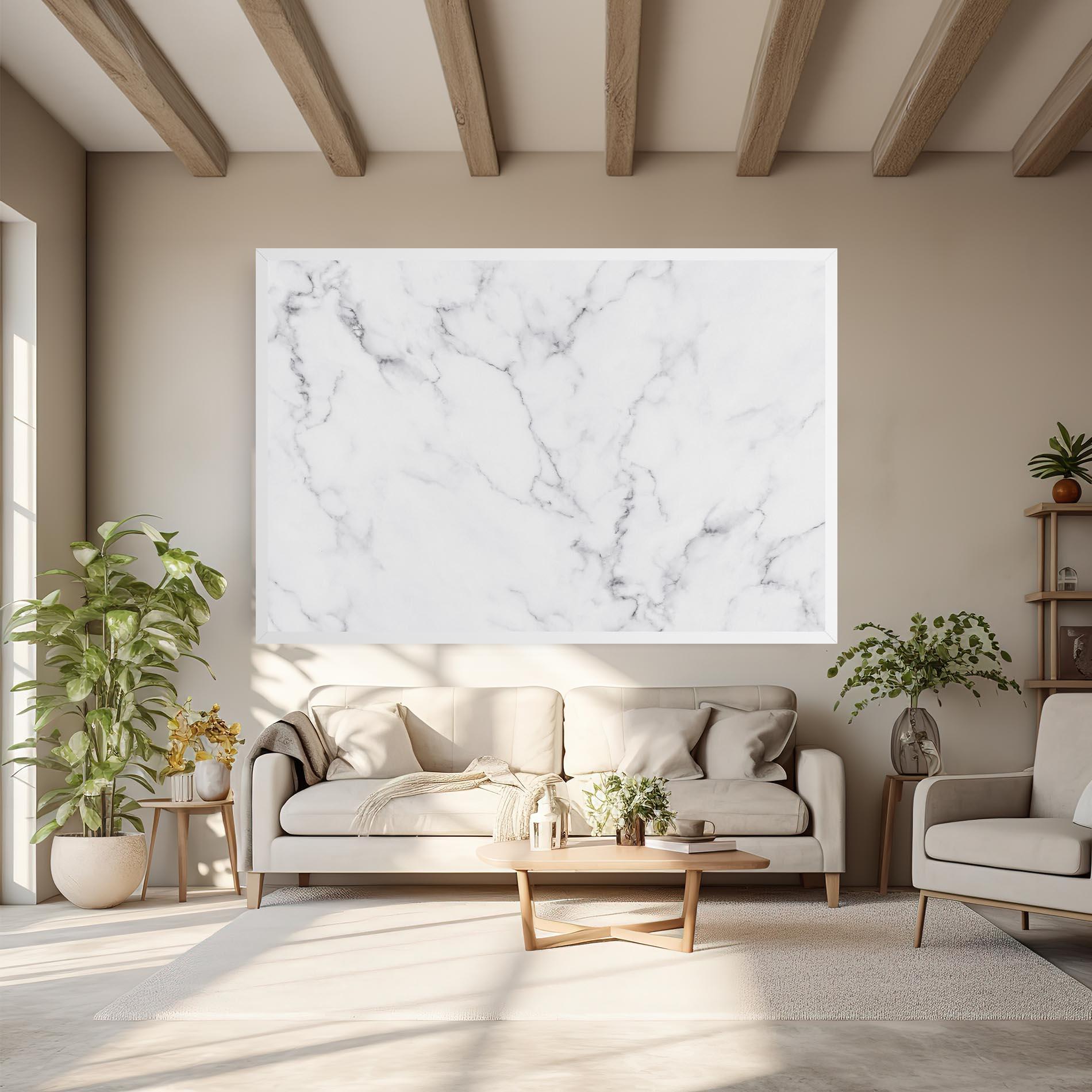 Tablou Canvas White Marble Texture mockup 6