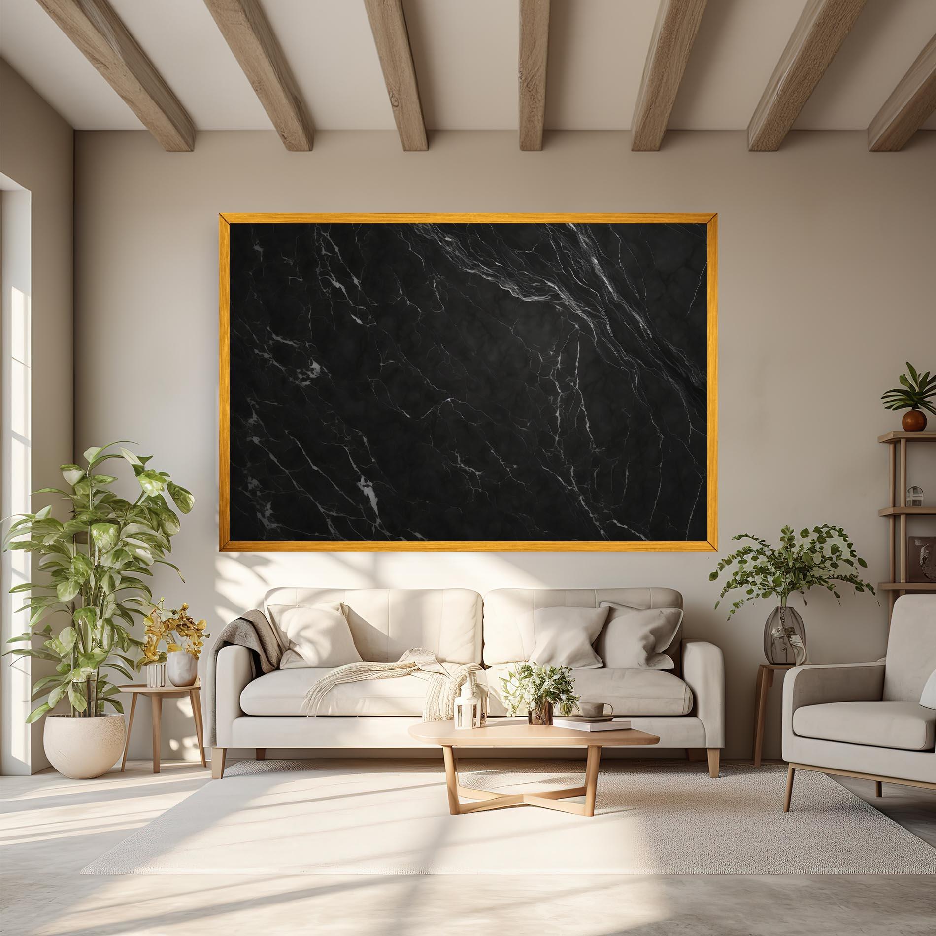 Tablou Canvas Black Marble mockup 6