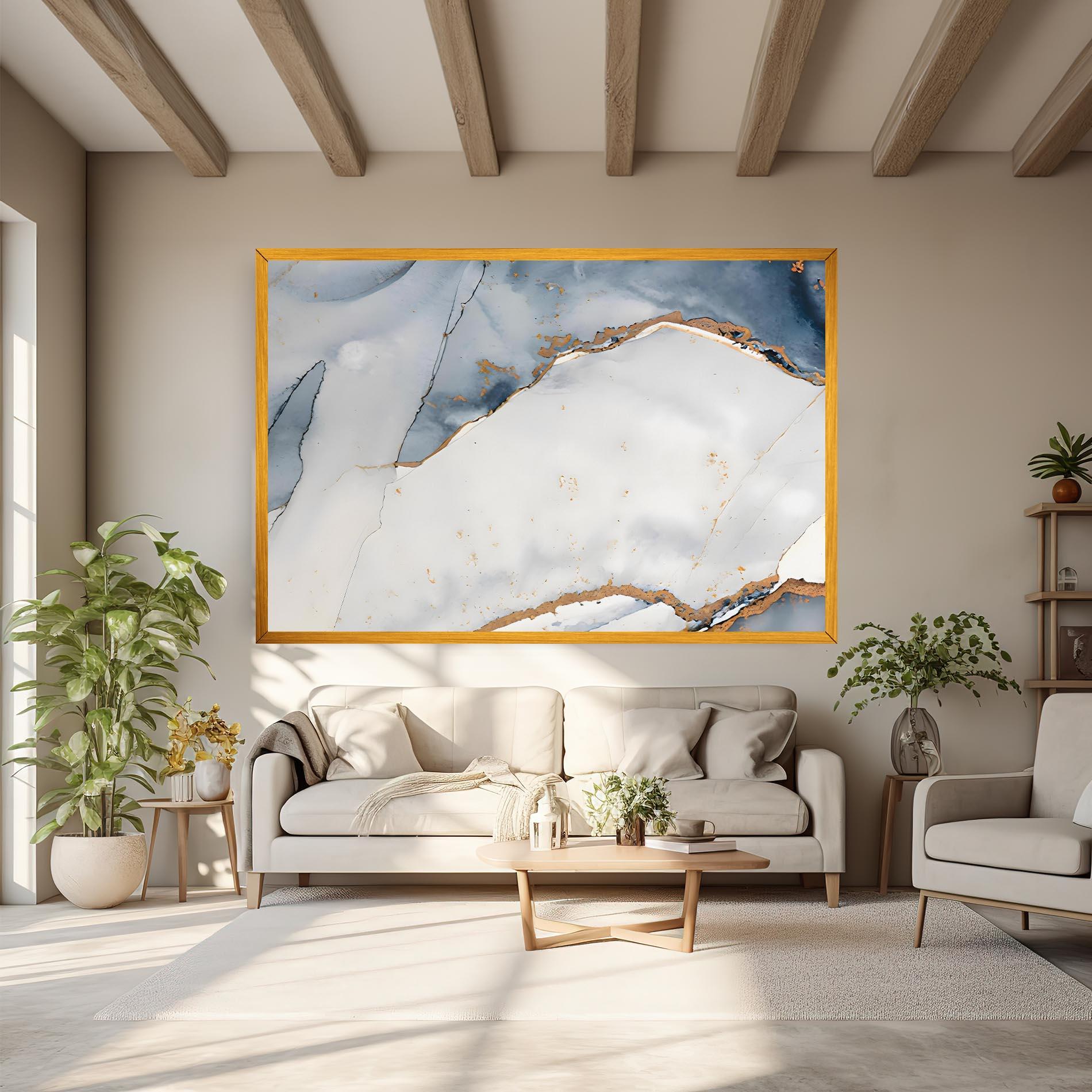 Tablou Canvas Blue Watercolor mockup 6