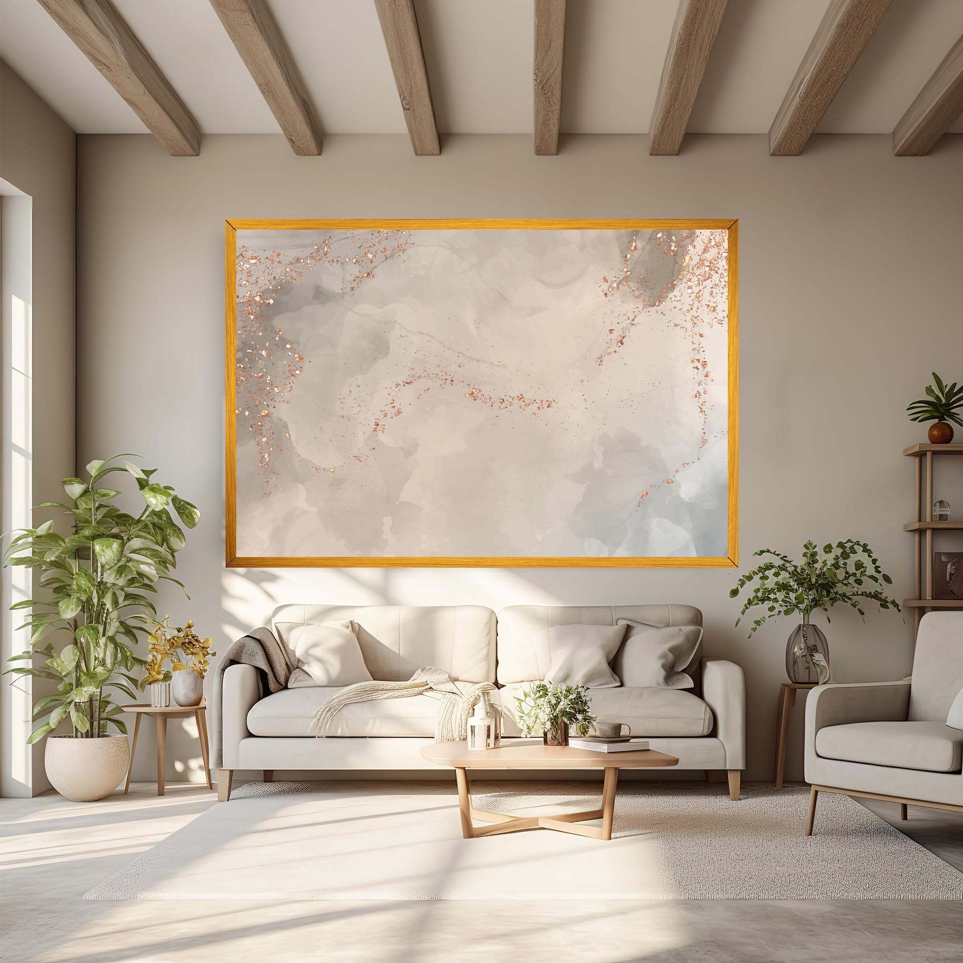 Tablou Canvas Pink Grey Marble 01 mockup 6