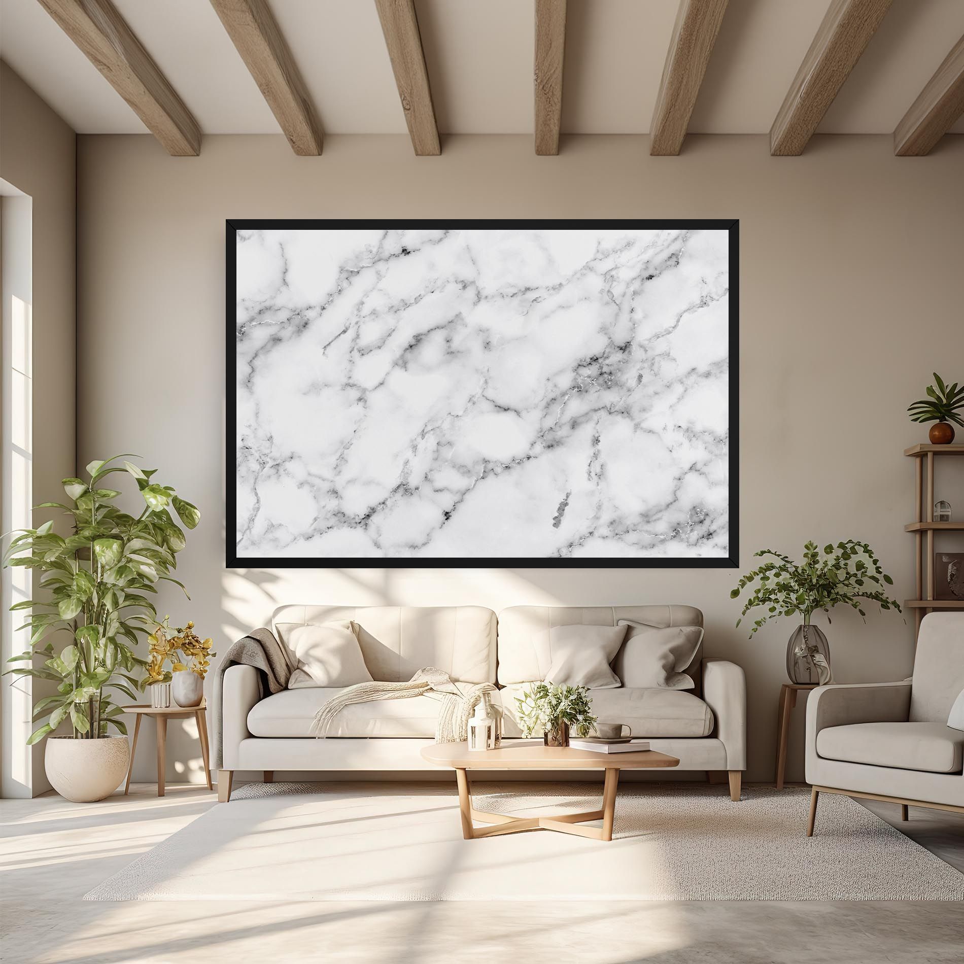 Basic White Marble mockup 6