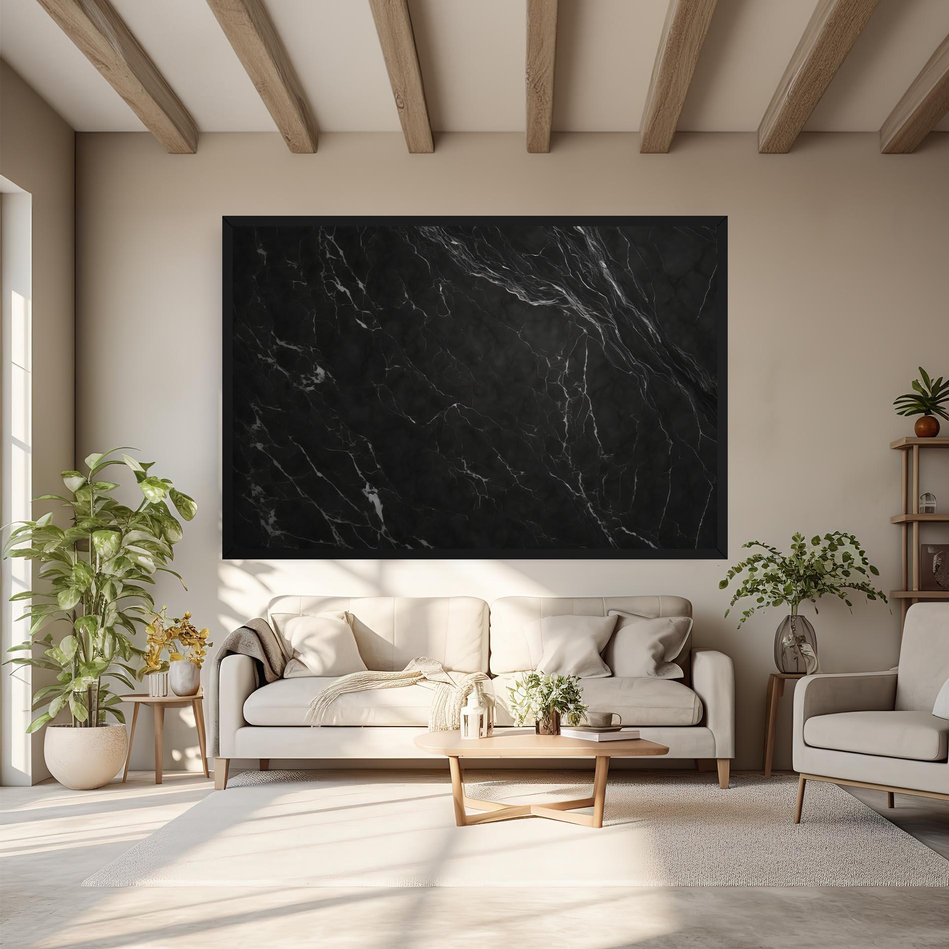 Tablou Canvas Black Marble mockup 6