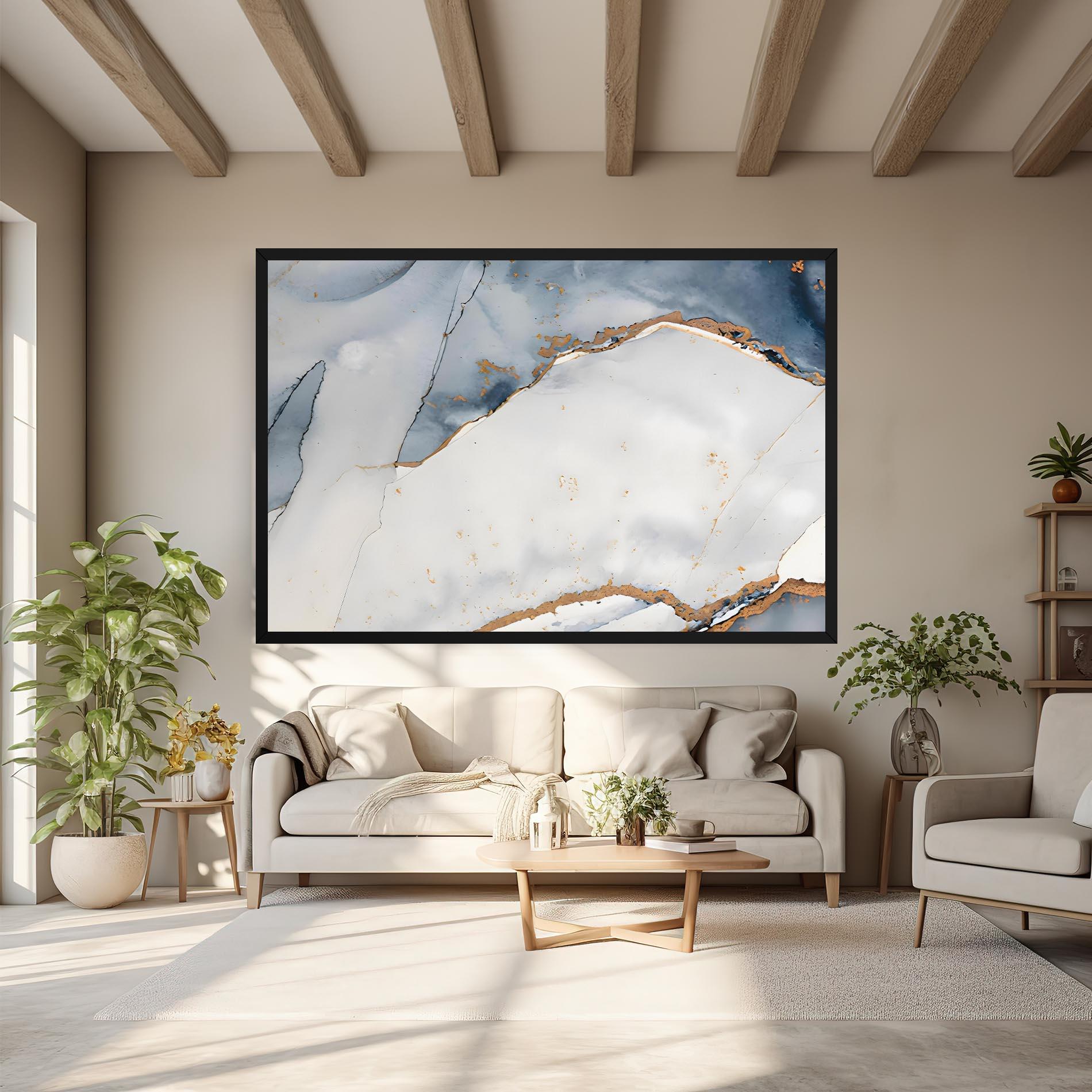 Tablou Canvas Blue Watercolor mockup 6