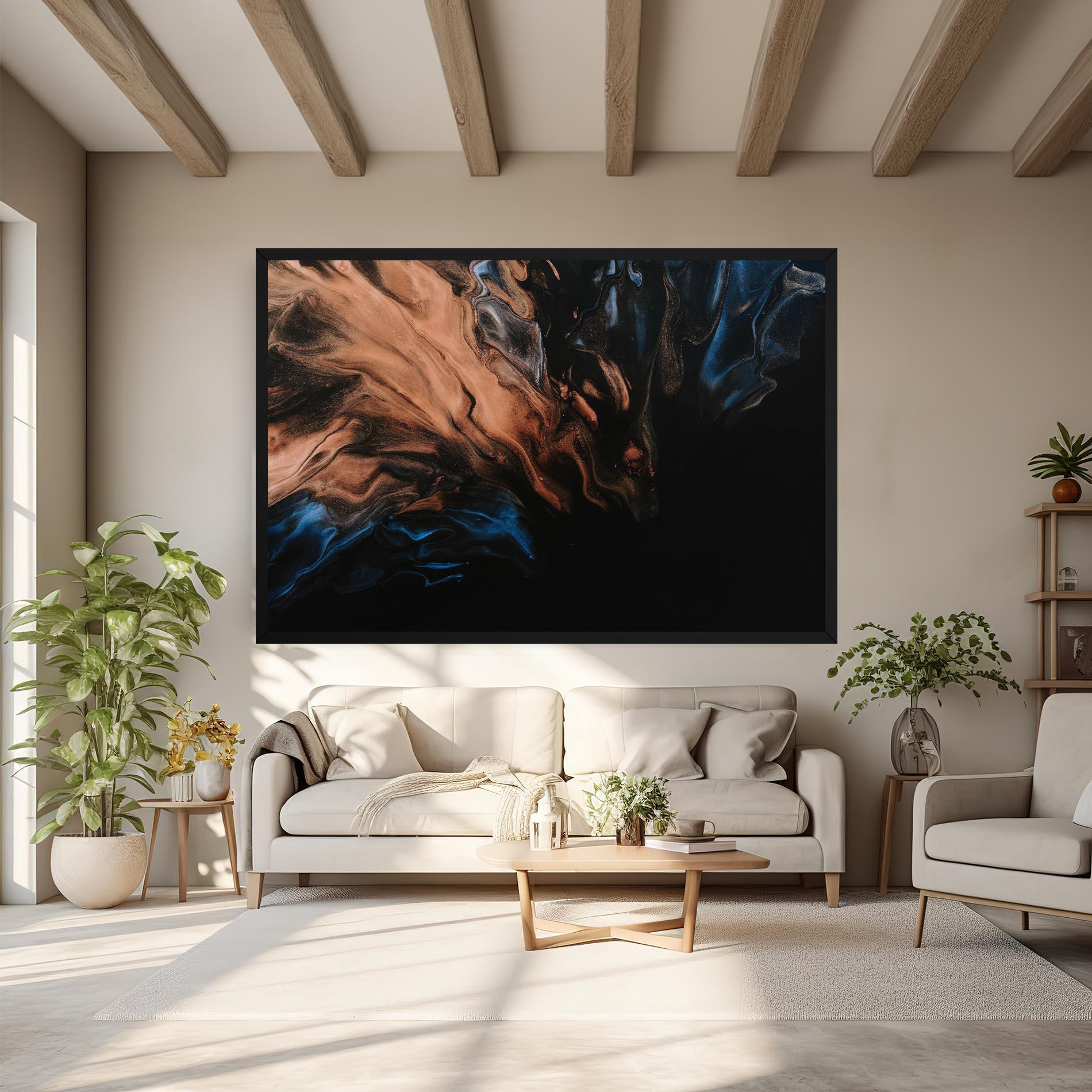 Tablou Canvas Dark Flame Abstract mockup 6