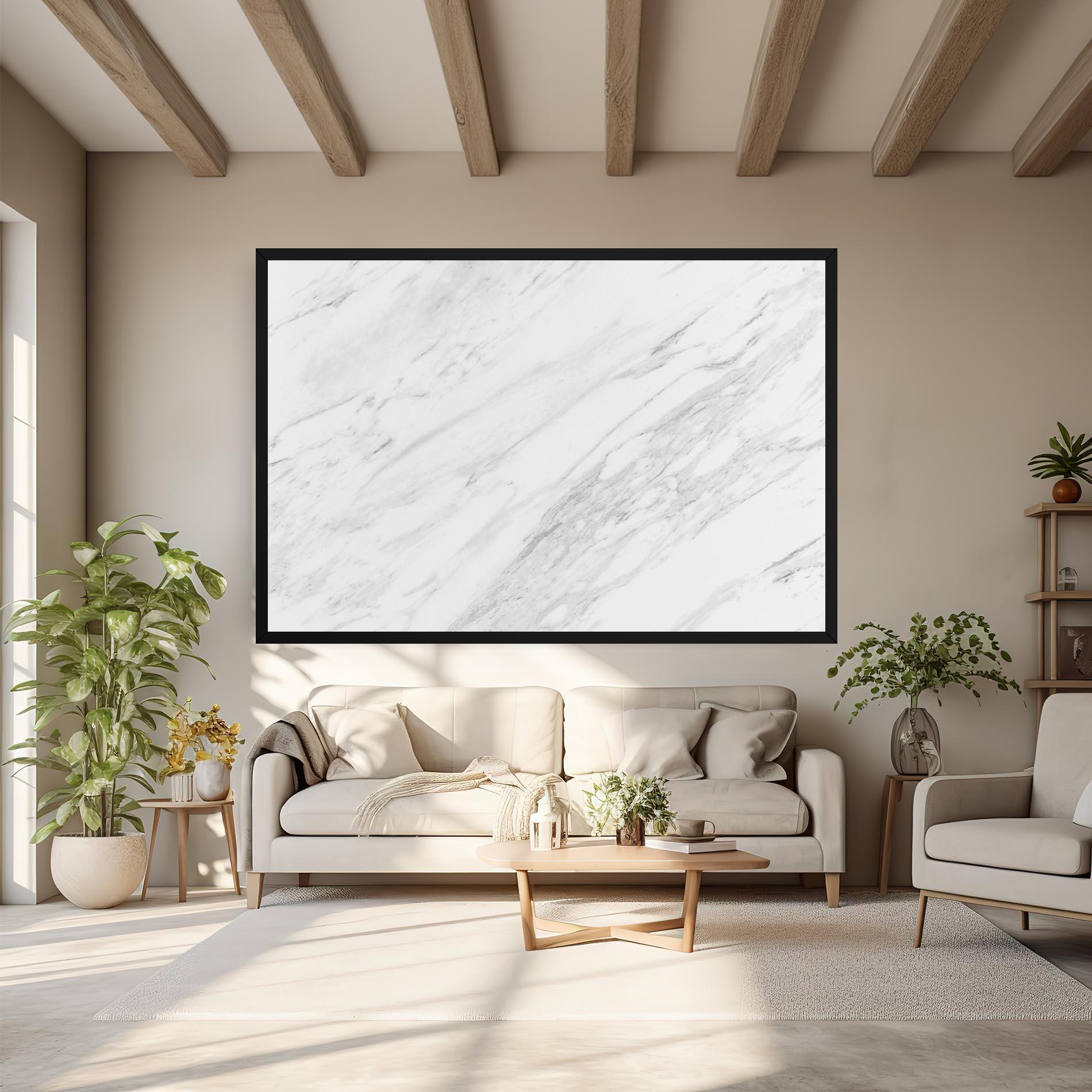 Tablou Canvas Light Grey Marble mockup 6