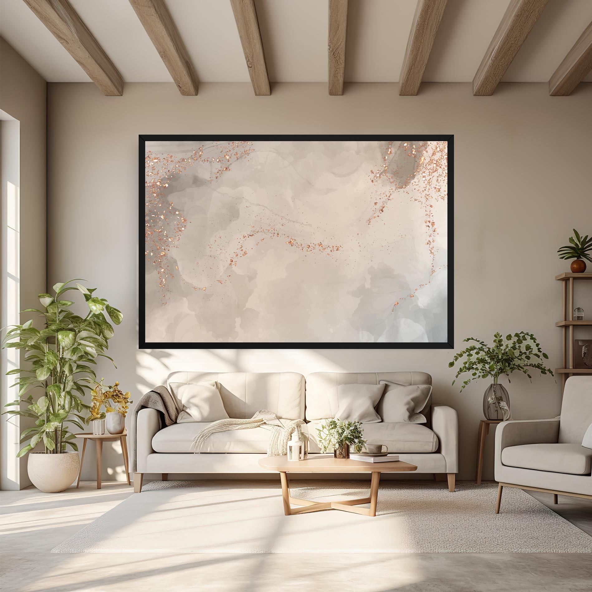 Tablou Canvas Pink Grey Marble 01 mockup 6