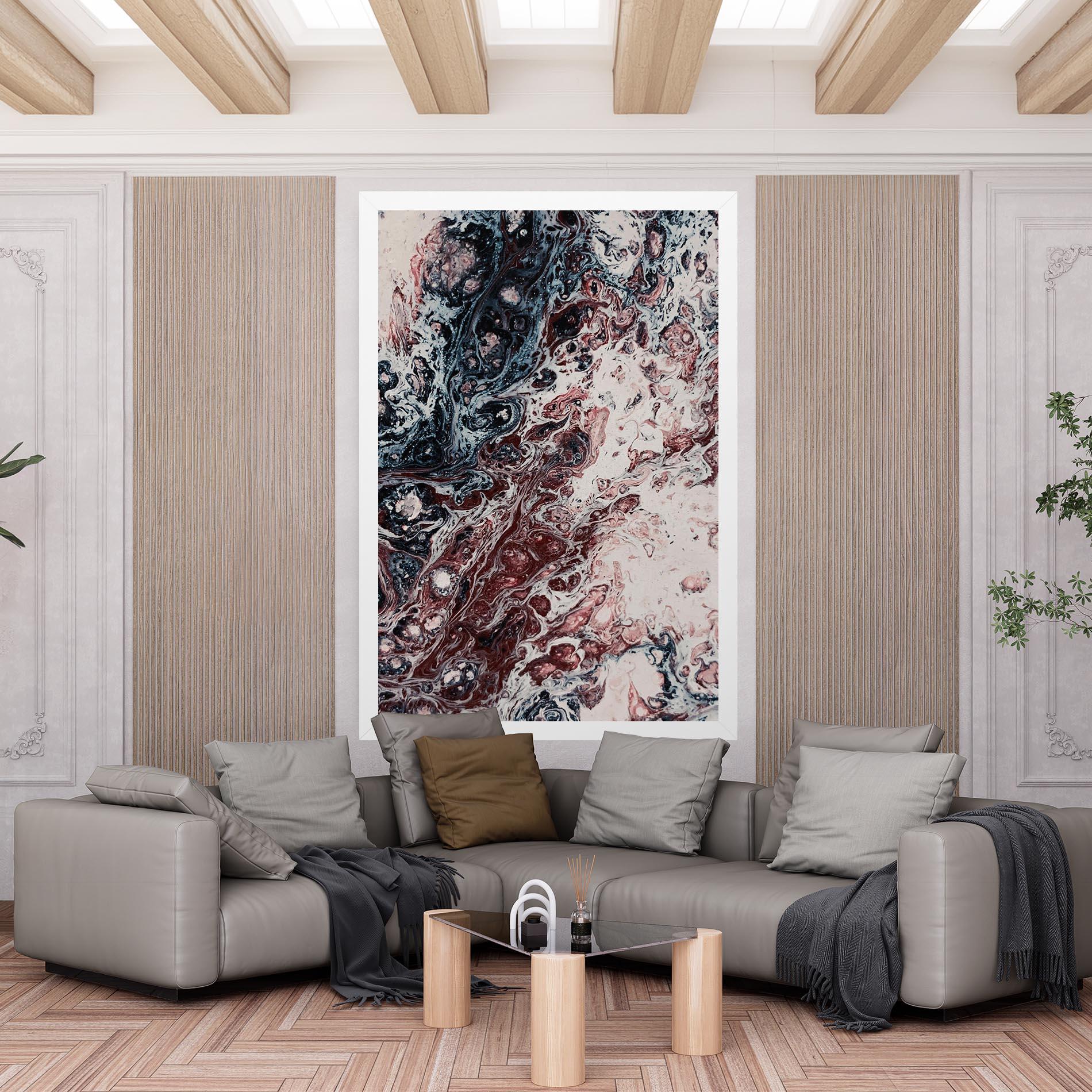 Tablou Canvas Abstract Dark Red mockup 6