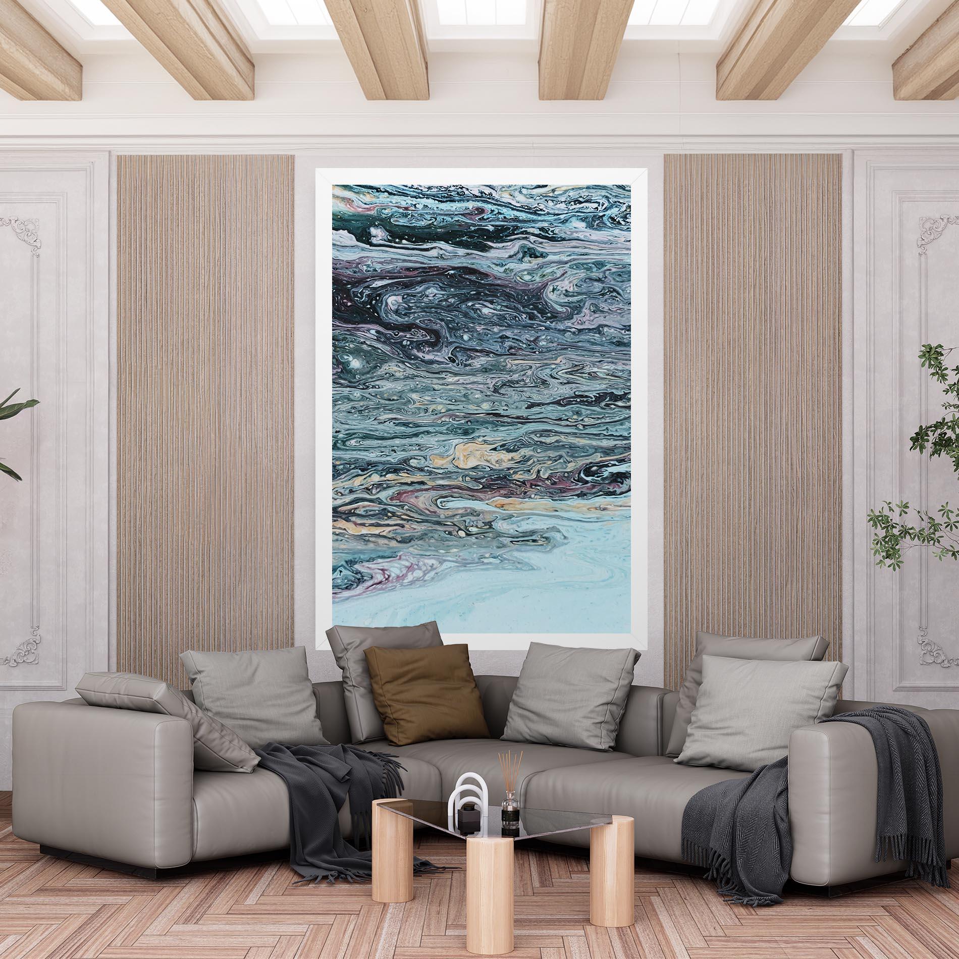 Tablou Canvas Light Blue Abstract mockup 6