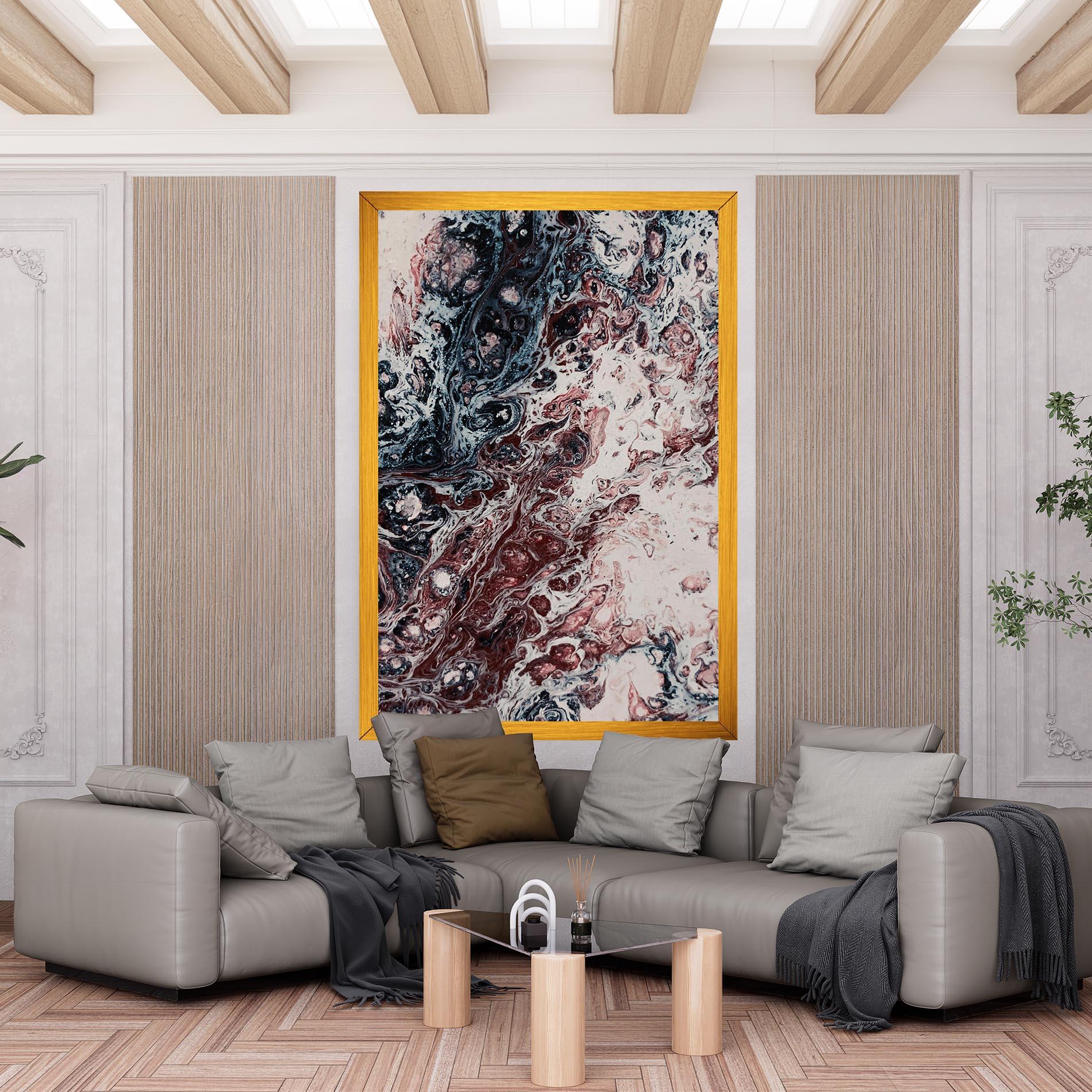 Tablou Canvas Abstract Dark Red mockup 6