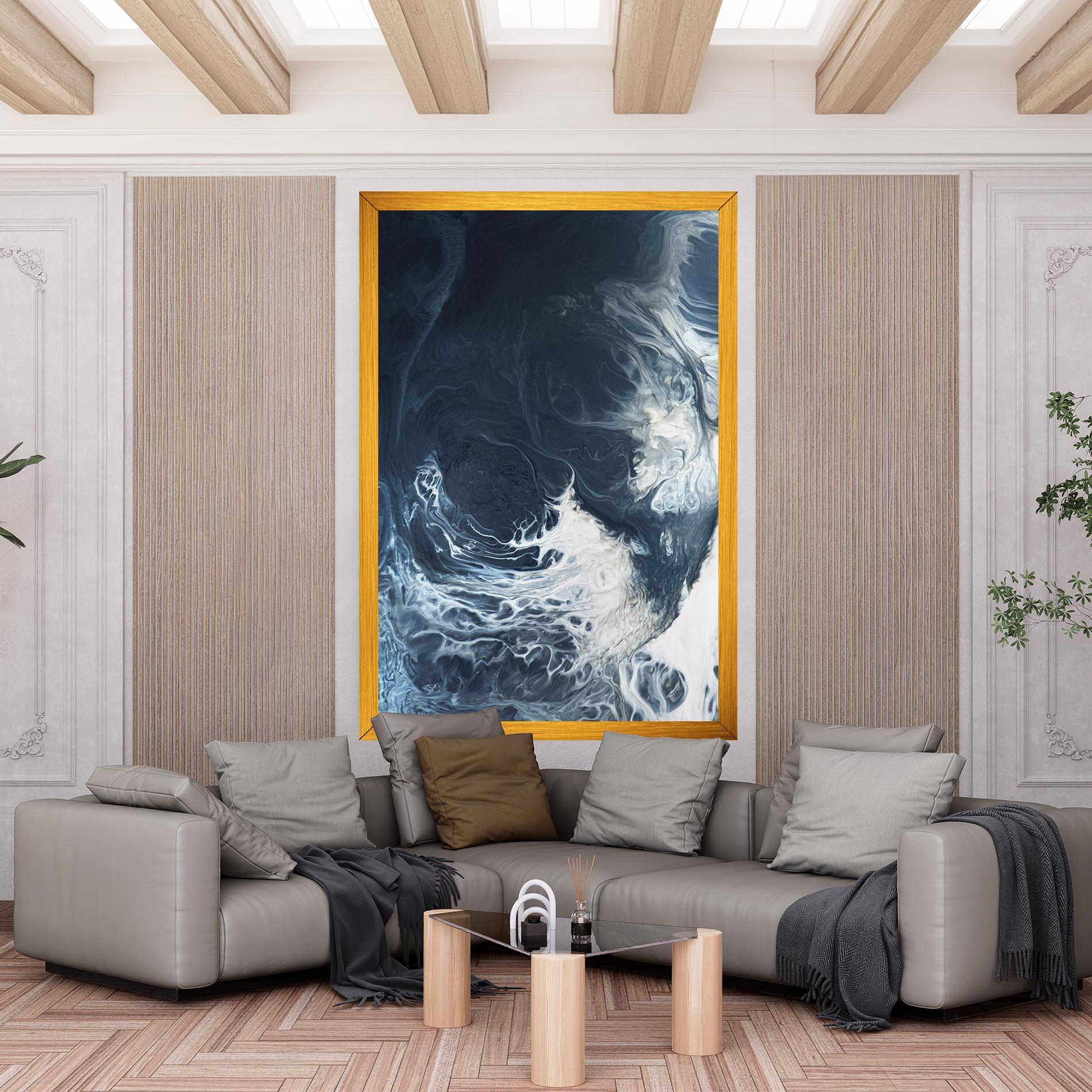 Tablou Canvas Dark Blue Wave mockup 6
