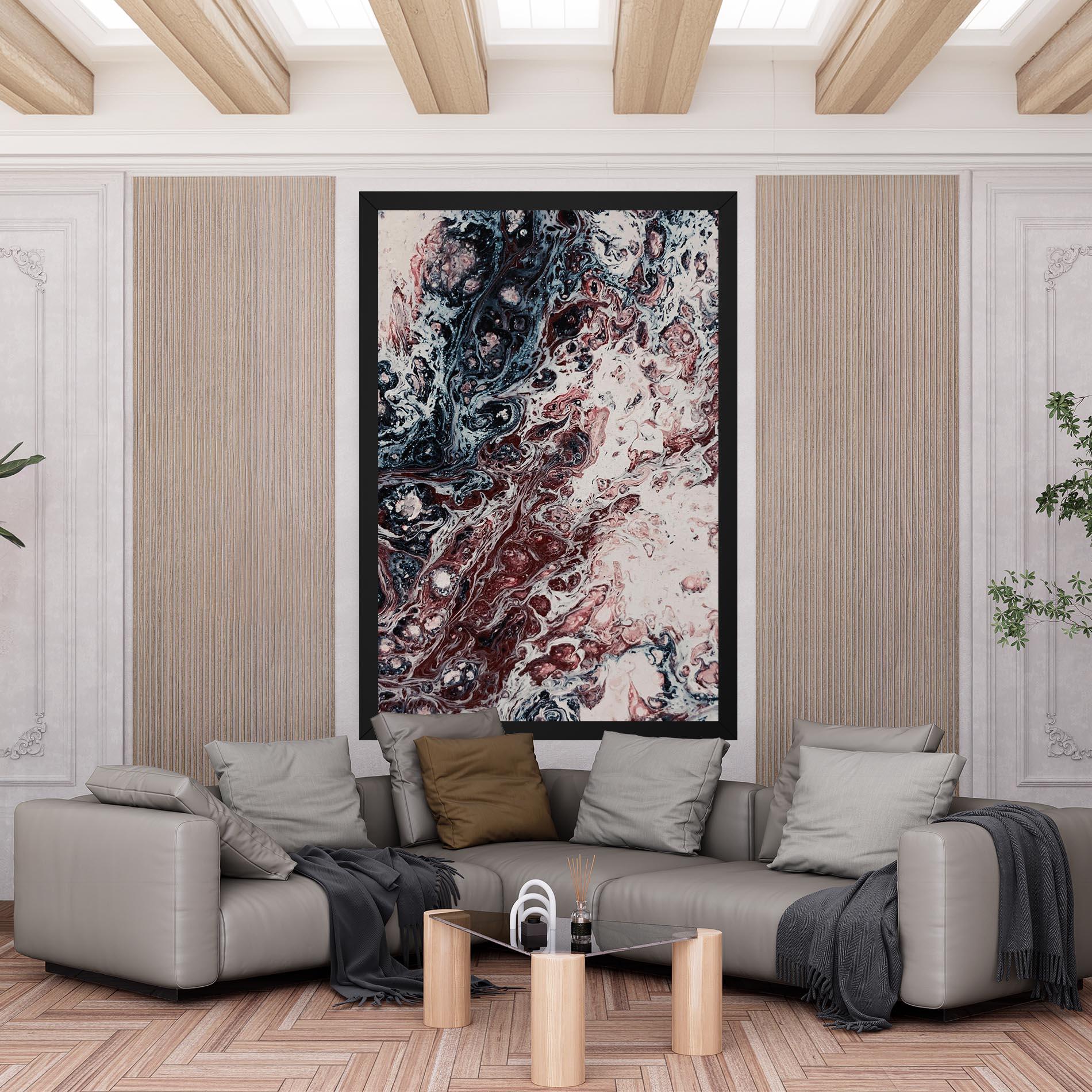 Tablou Canvas Abstract Dark Red mockup 6