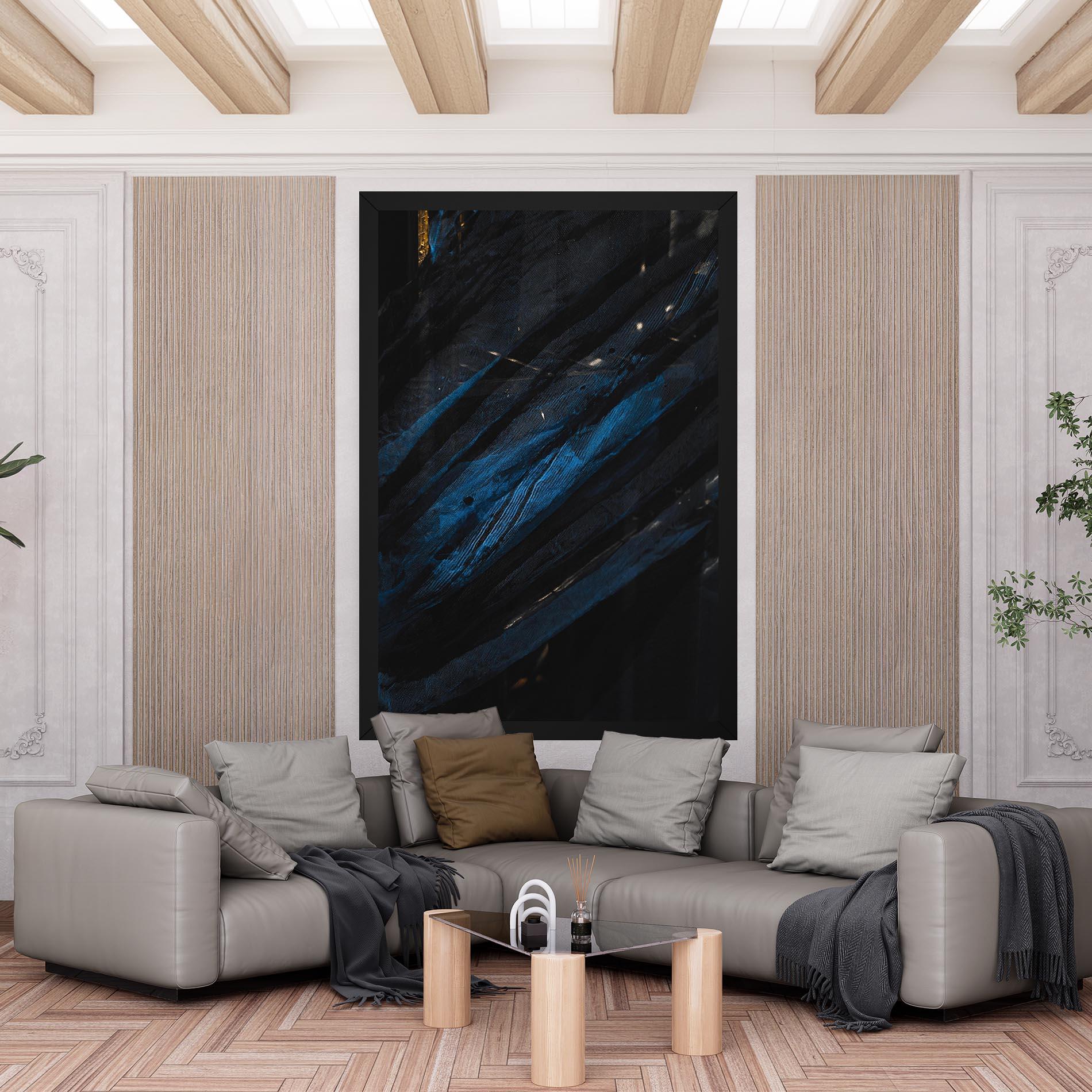 Tablou Canvas Blue Lines mockup 6