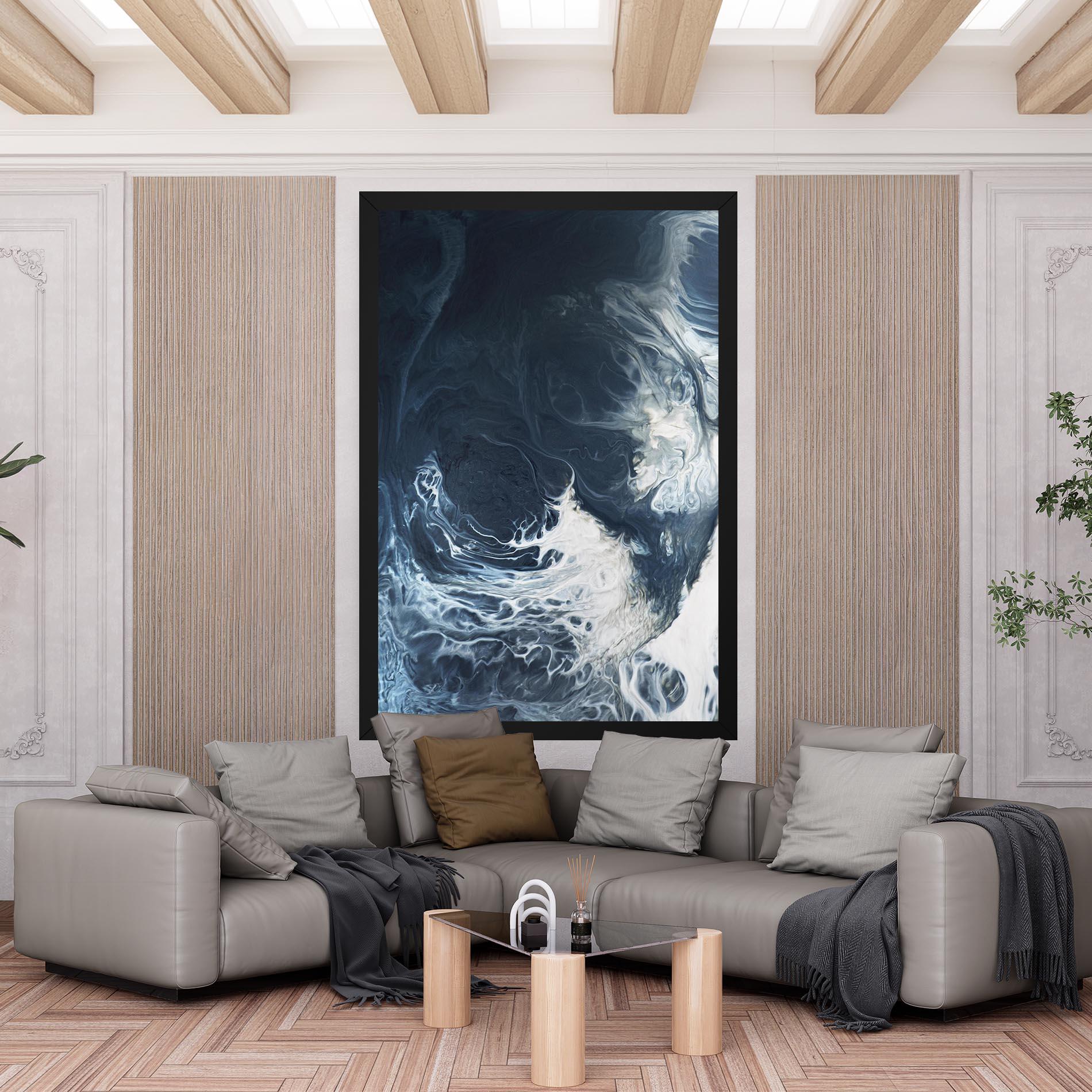 Tablou Canvas Dark Blue Wave mockup 6