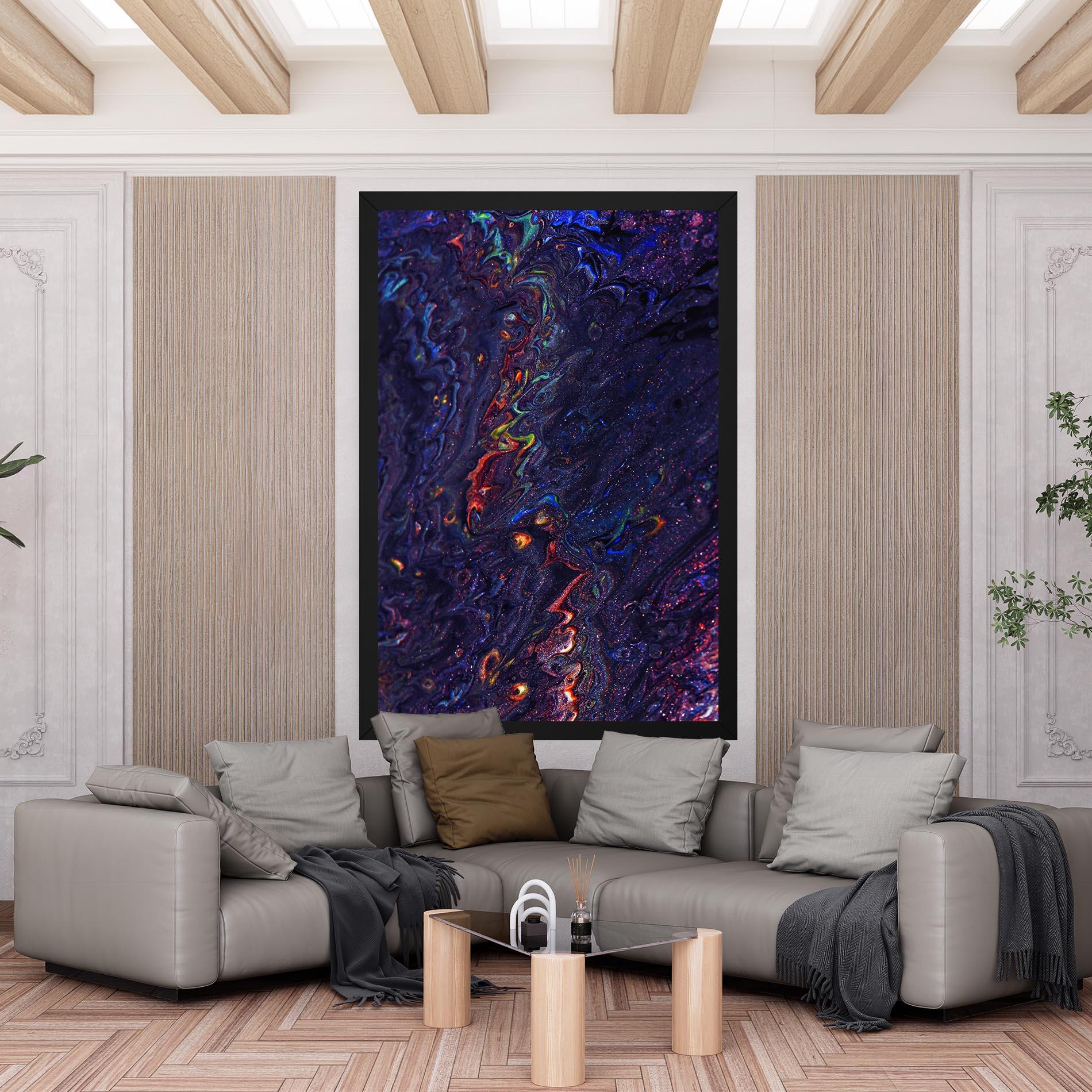 Tablou Canvas Dark Purple Texture mockup 6