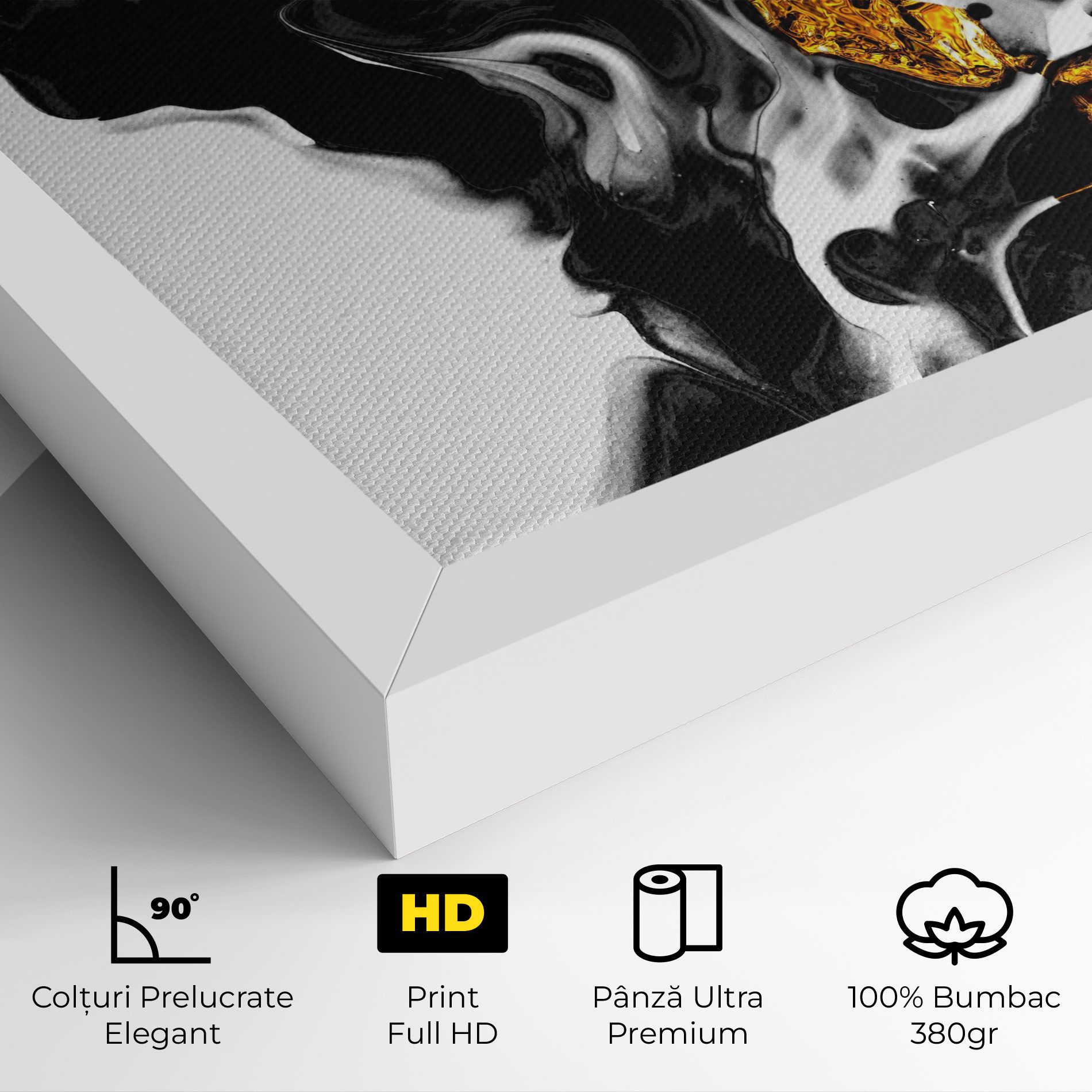 Abstract Black And Gold mockup 4