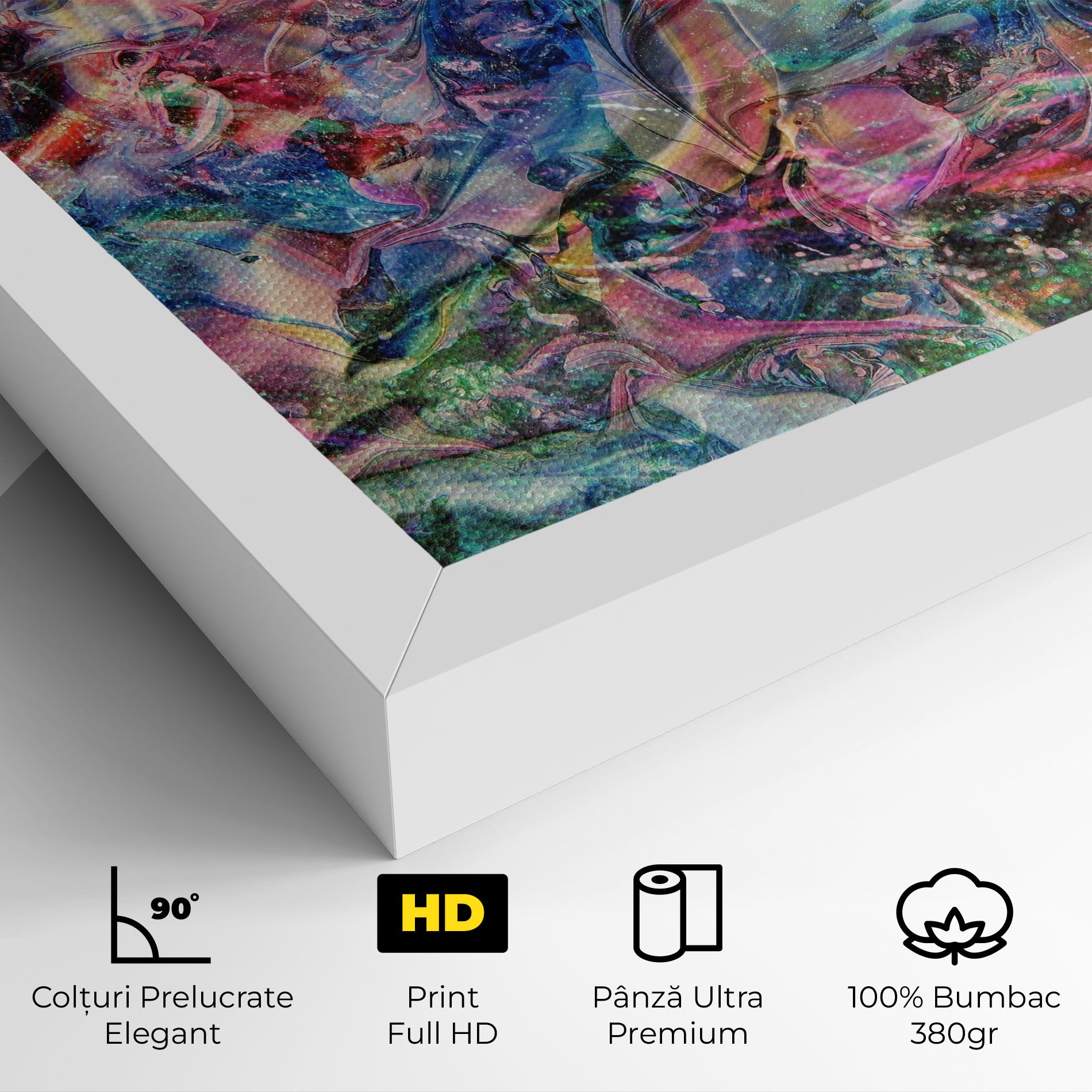 Abstract Colourful Glass mockup 4