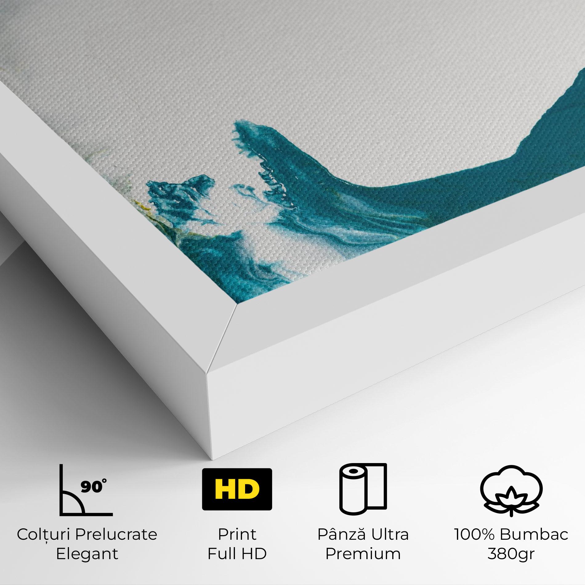 Tablou Canvas Beautiful Blue Paiting mockup 4