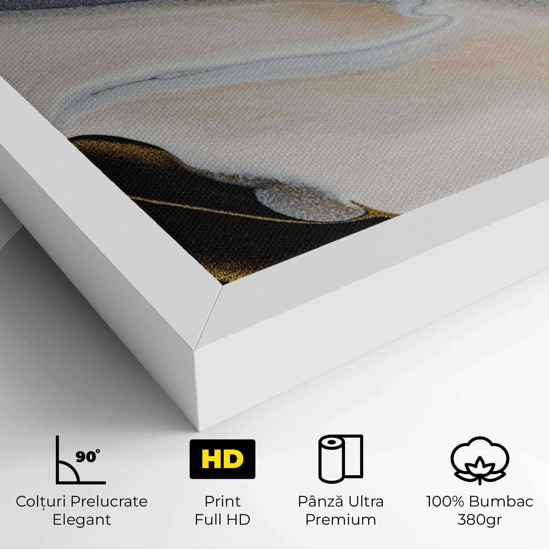 Tablou Canvas Black Light Grey mockup 4