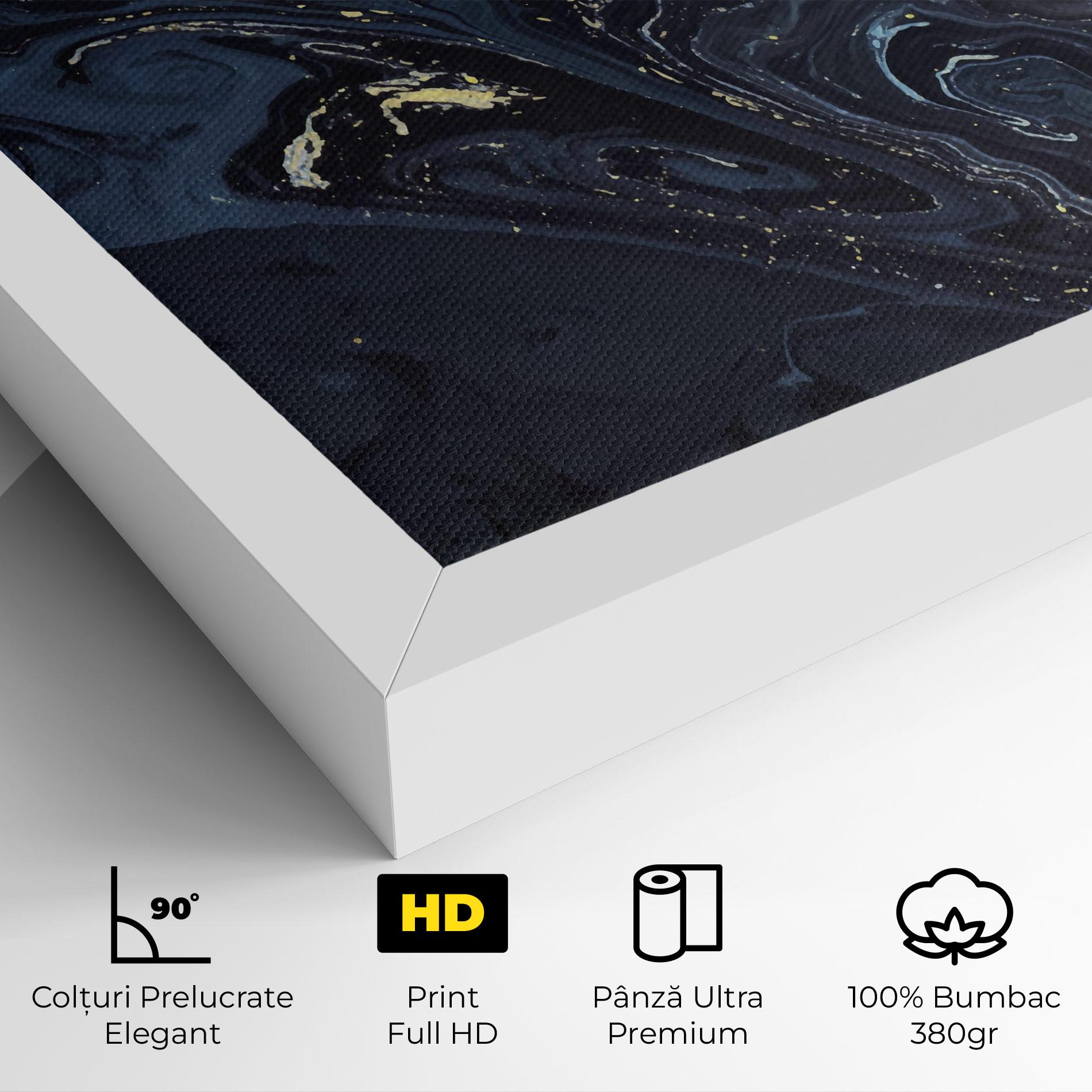 Tablou Canvas Dark Blue Painting mockup 4