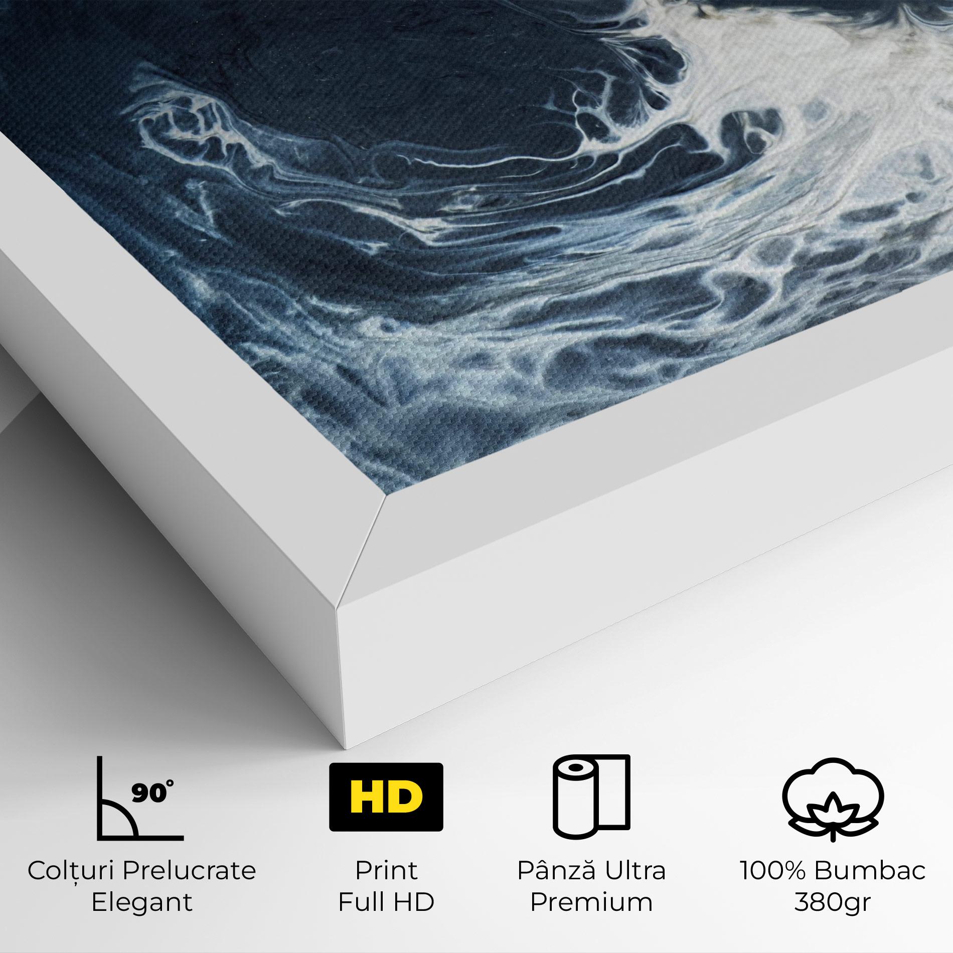 Tablou Canvas Dark Blue Wave mockup 4