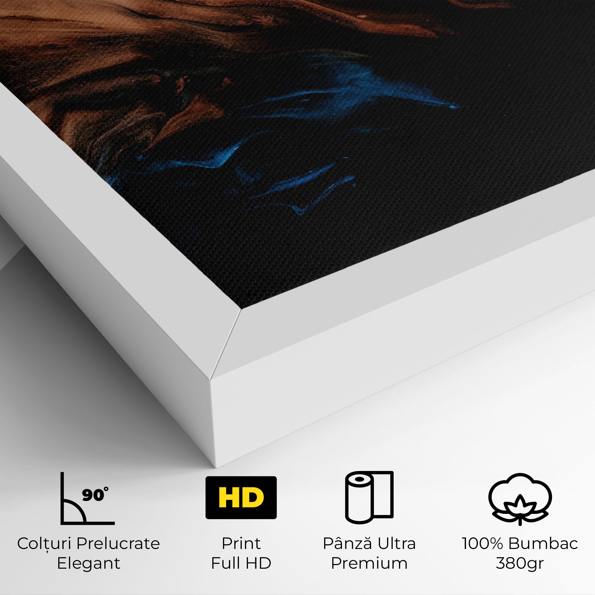 Dark Flame Abstract mockup 4