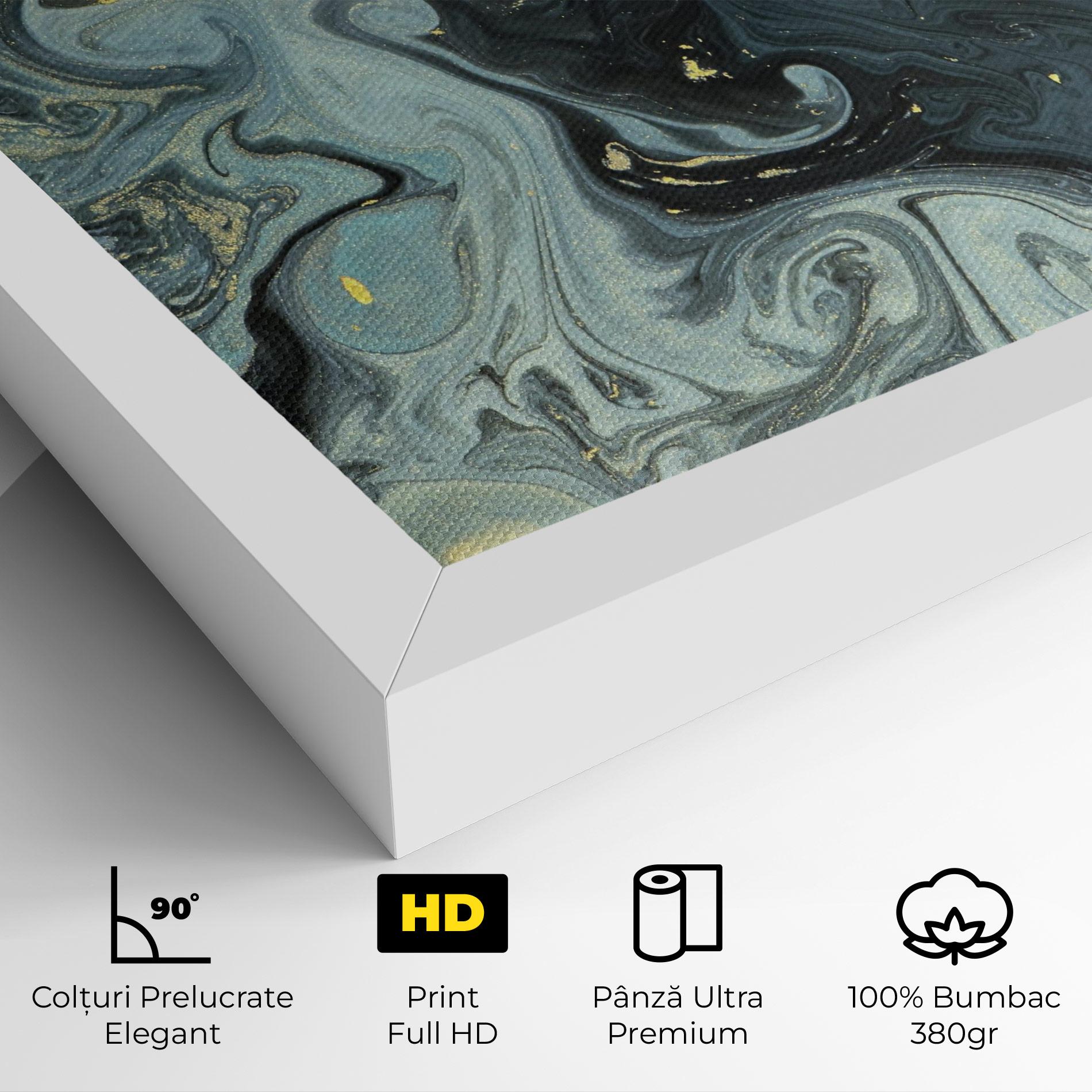 Tablou Canvas Dark Green Painting mockup 4