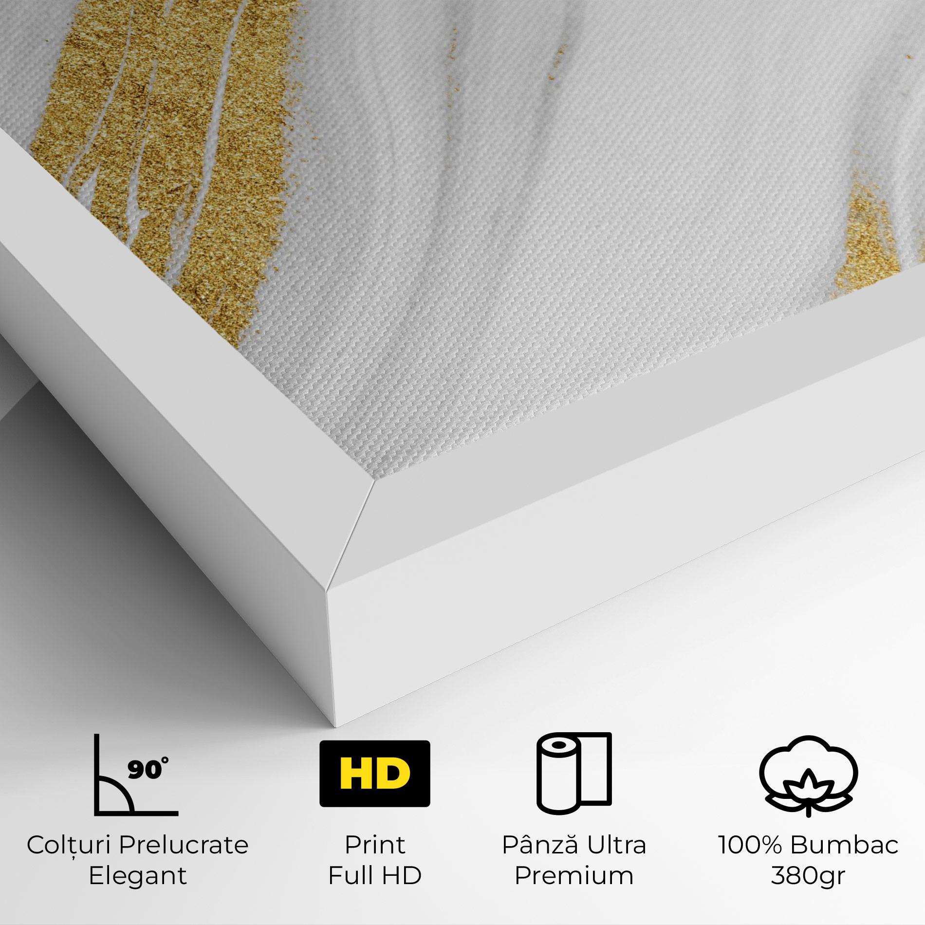 Tablou Canvas Gold Glitter Liquid mockup 4