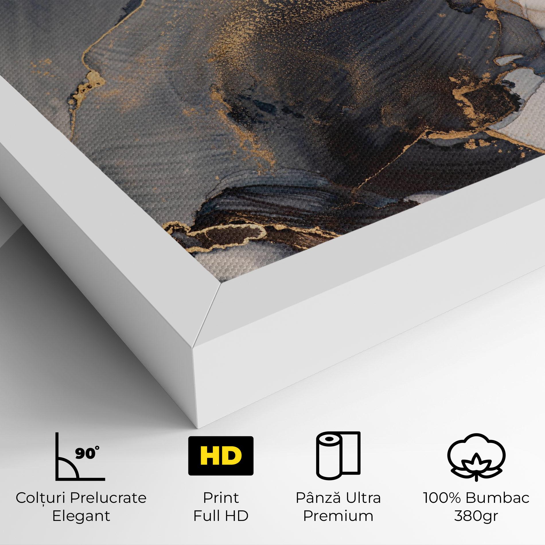 Tablou Canvas Golden Abstract Marble mockup 4