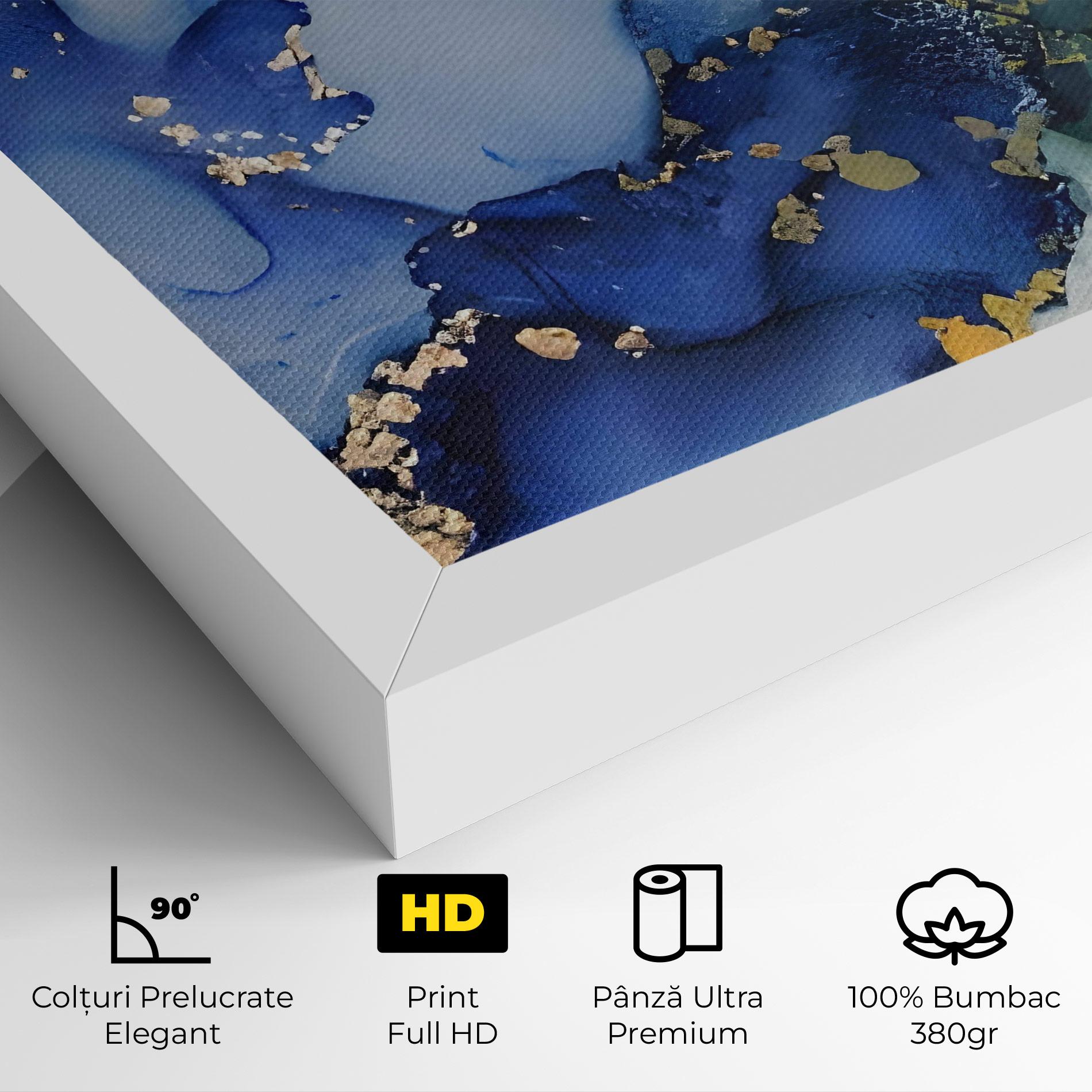 Tablou Canvas Green Paint Marble mockup 4