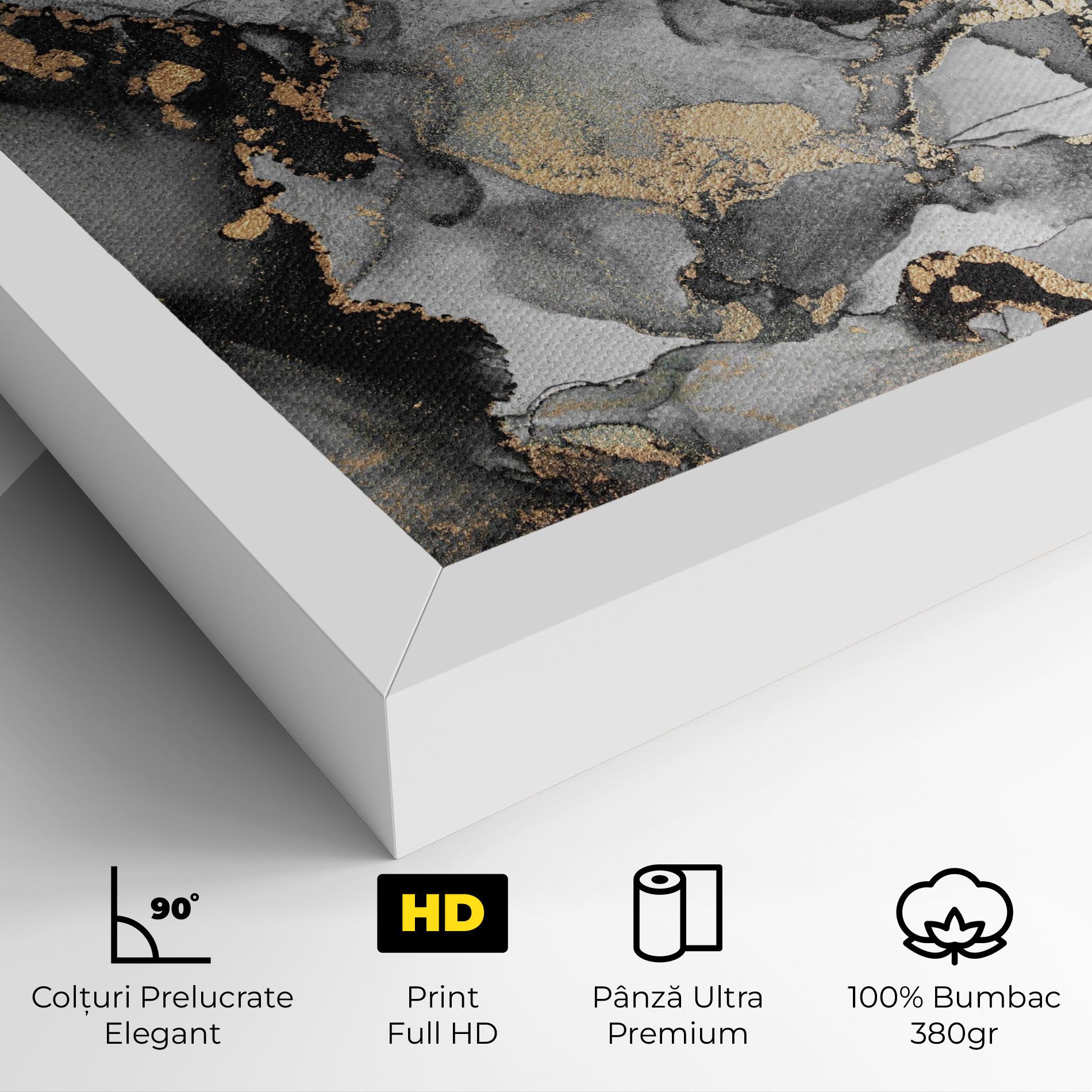 Grey Gold Marble mockup 4