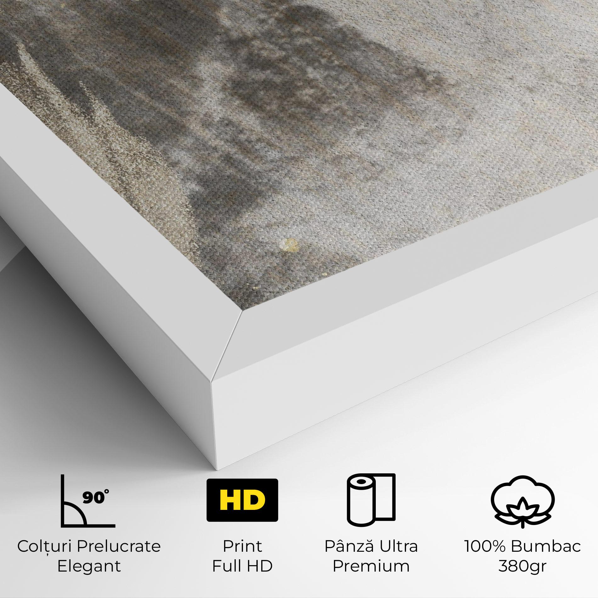 Tablou Canvas Light Cream Marble mockup 4