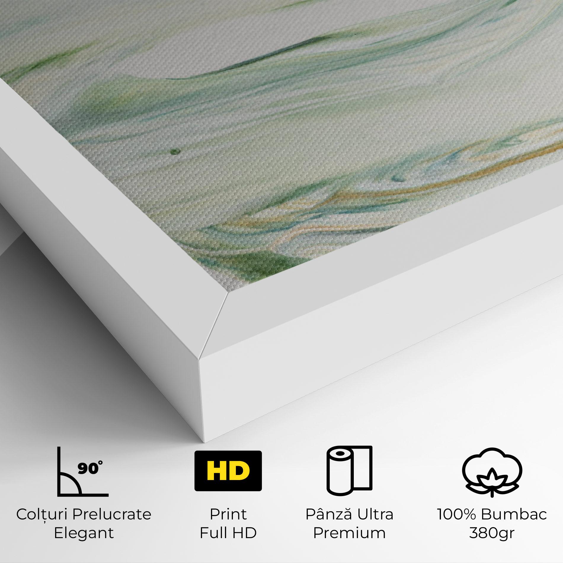 Tablou Canvas Light Green Painting mockup 4